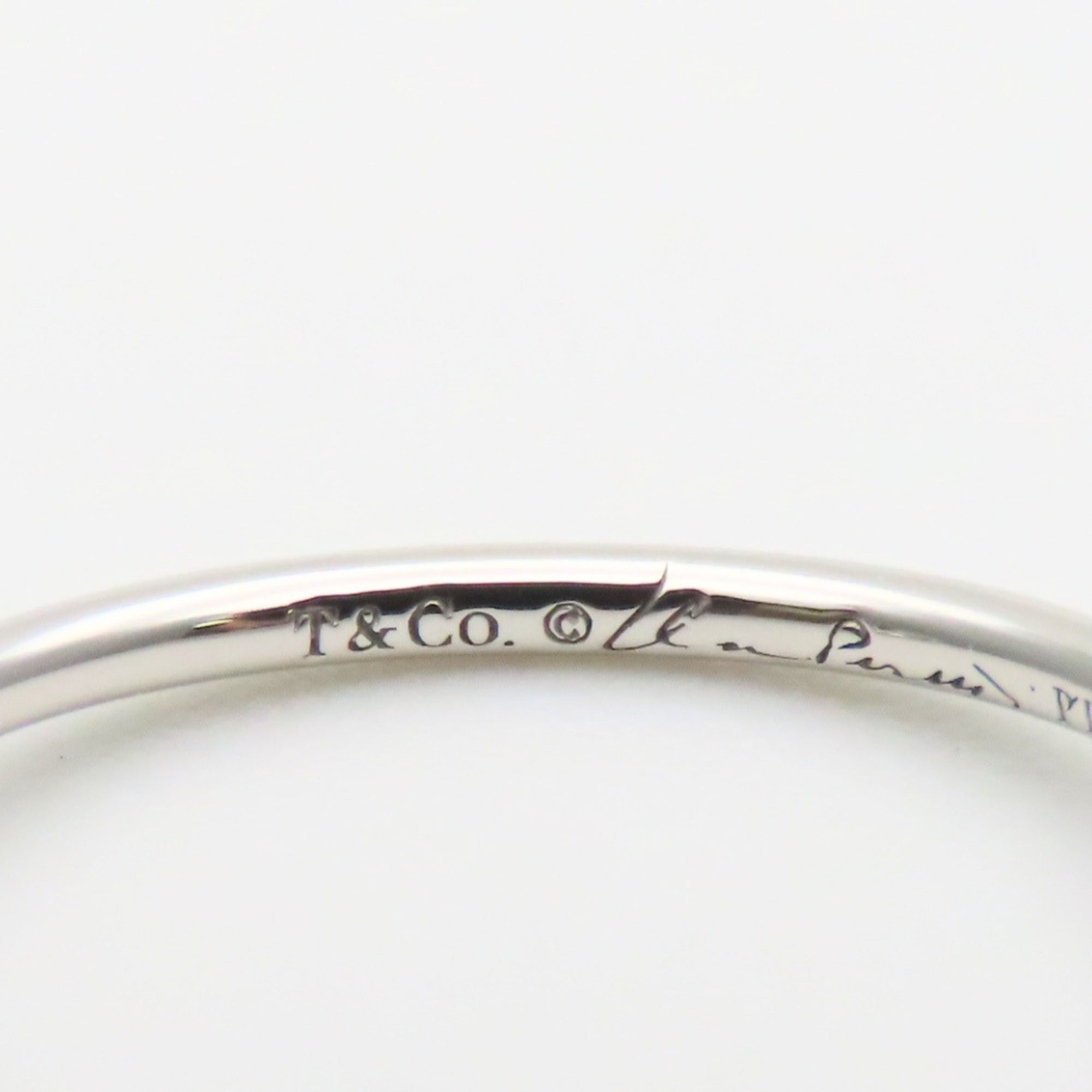 Tiffany Platinum Platinum 950 Band Ring (Pre-Owned)