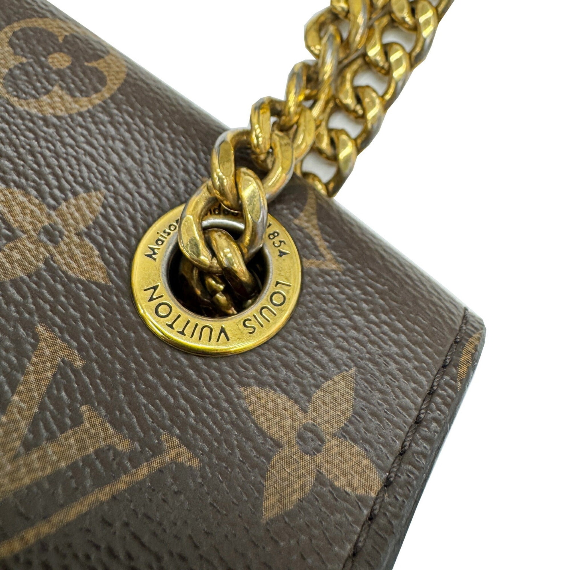 Louis Vuitton Monogram Black Brown Monogram Leather Shoulder Bag (Pre-Owned)