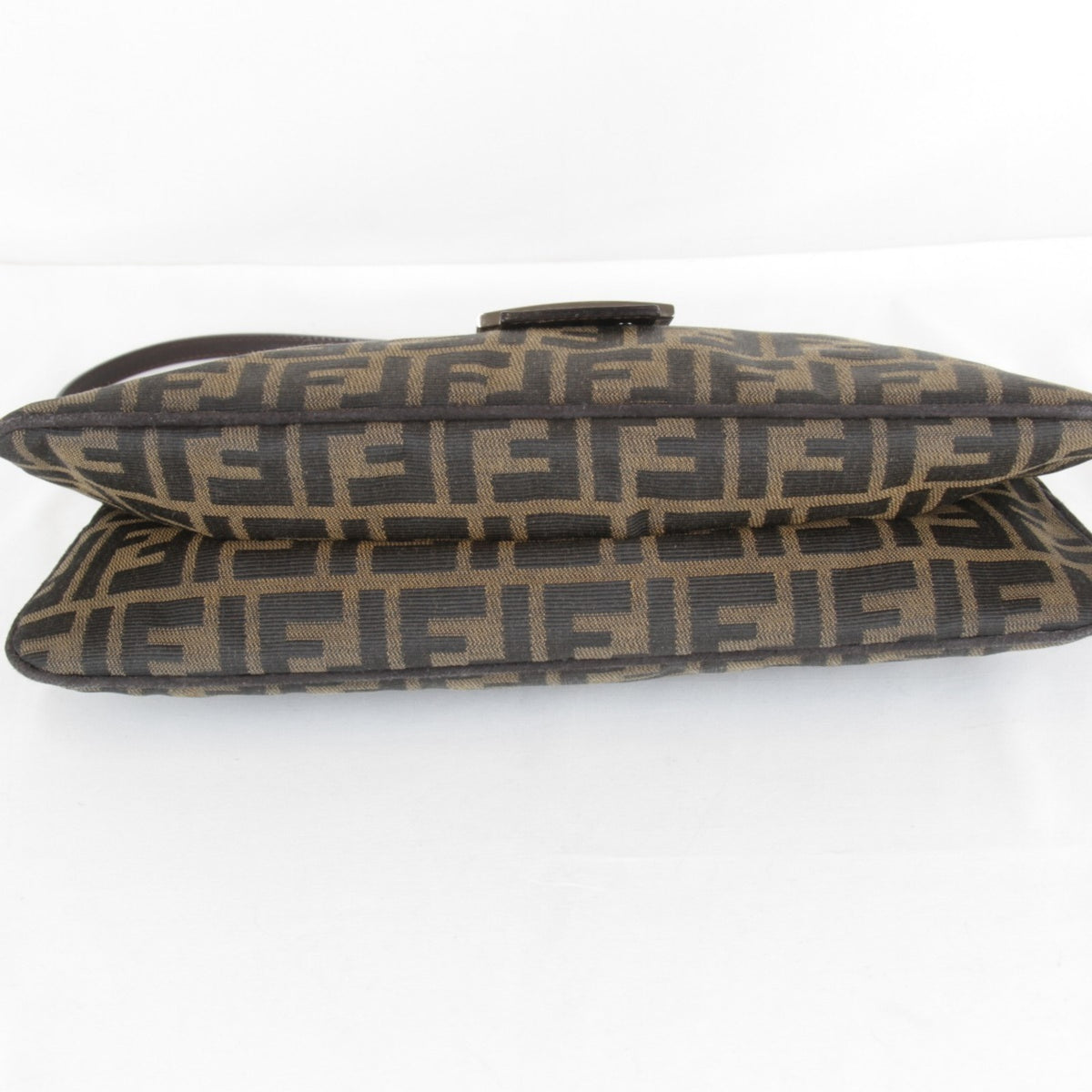 Fendi Brown Khaki Canvas Shoulder Bag (Pre-Owned)