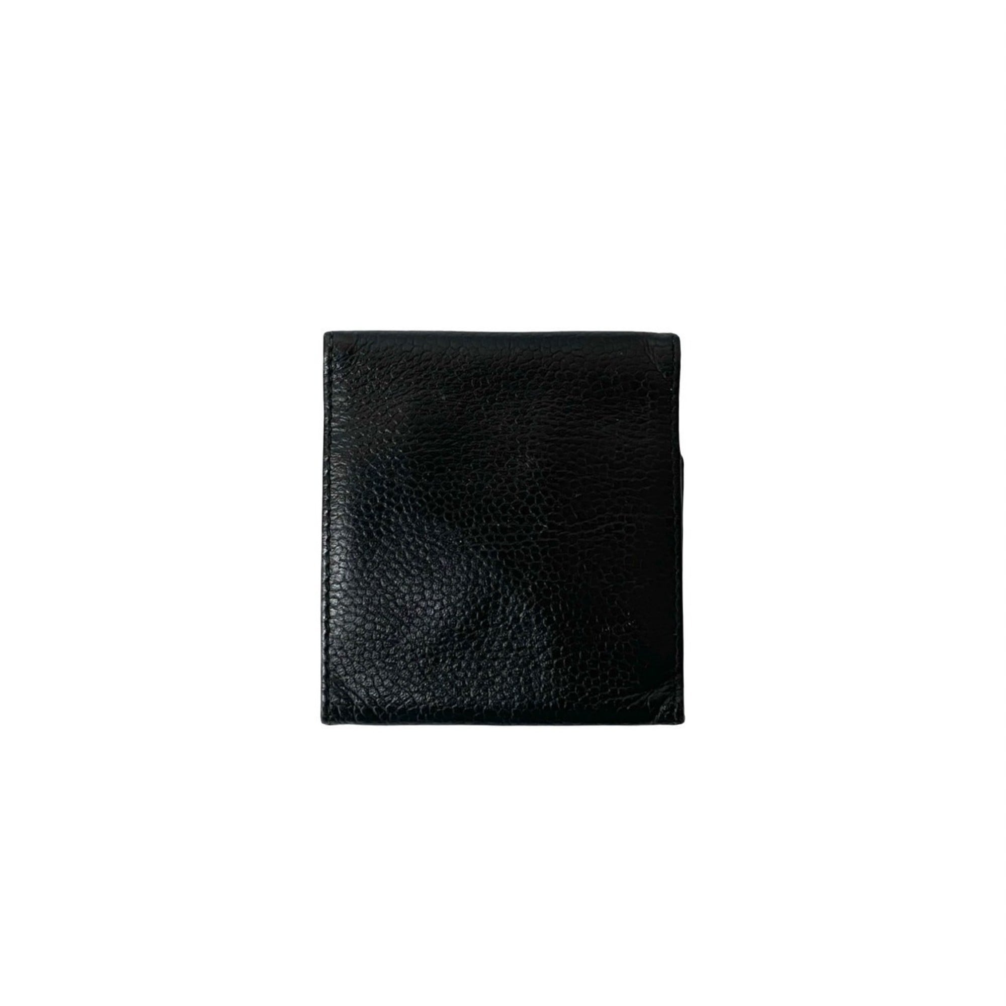Christian Dior Black Leather Coin Purse/Coin Case (Pre-Owned)