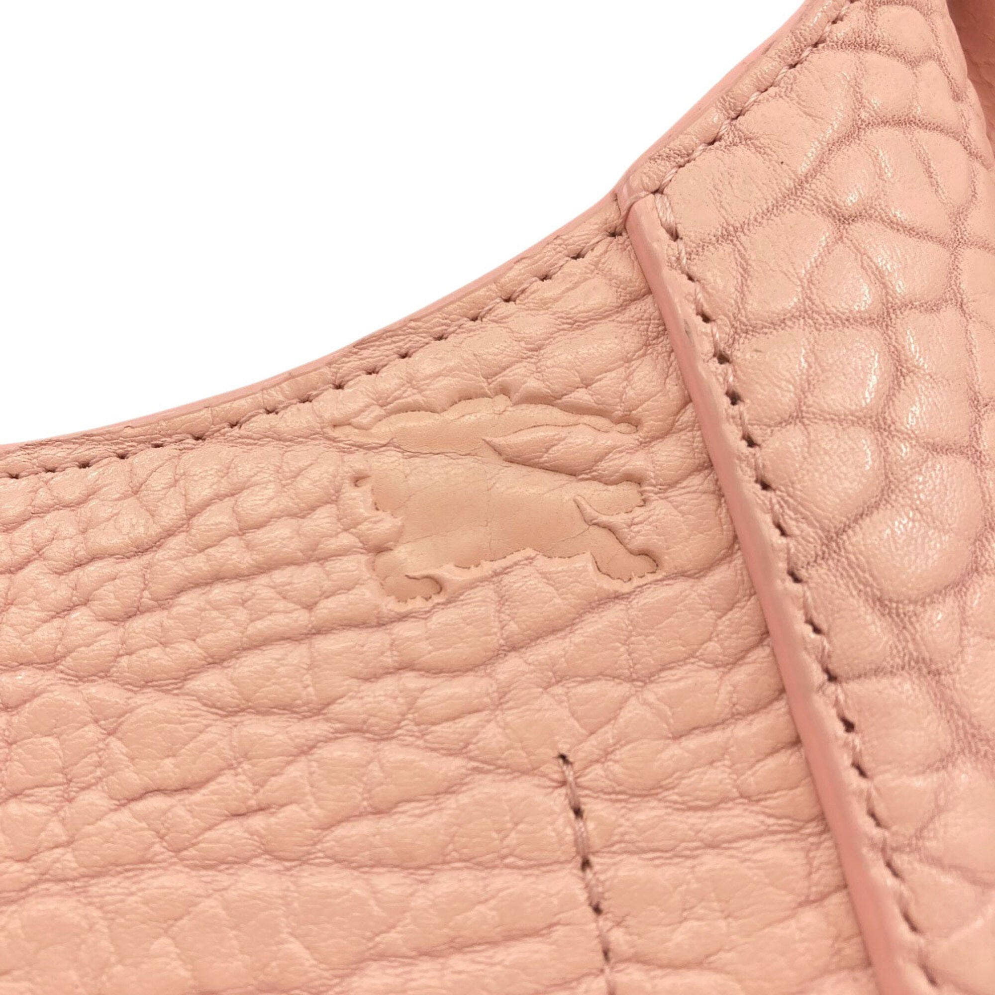 Burberry Pink Leather Shoulder Bag (Pre-Owned)