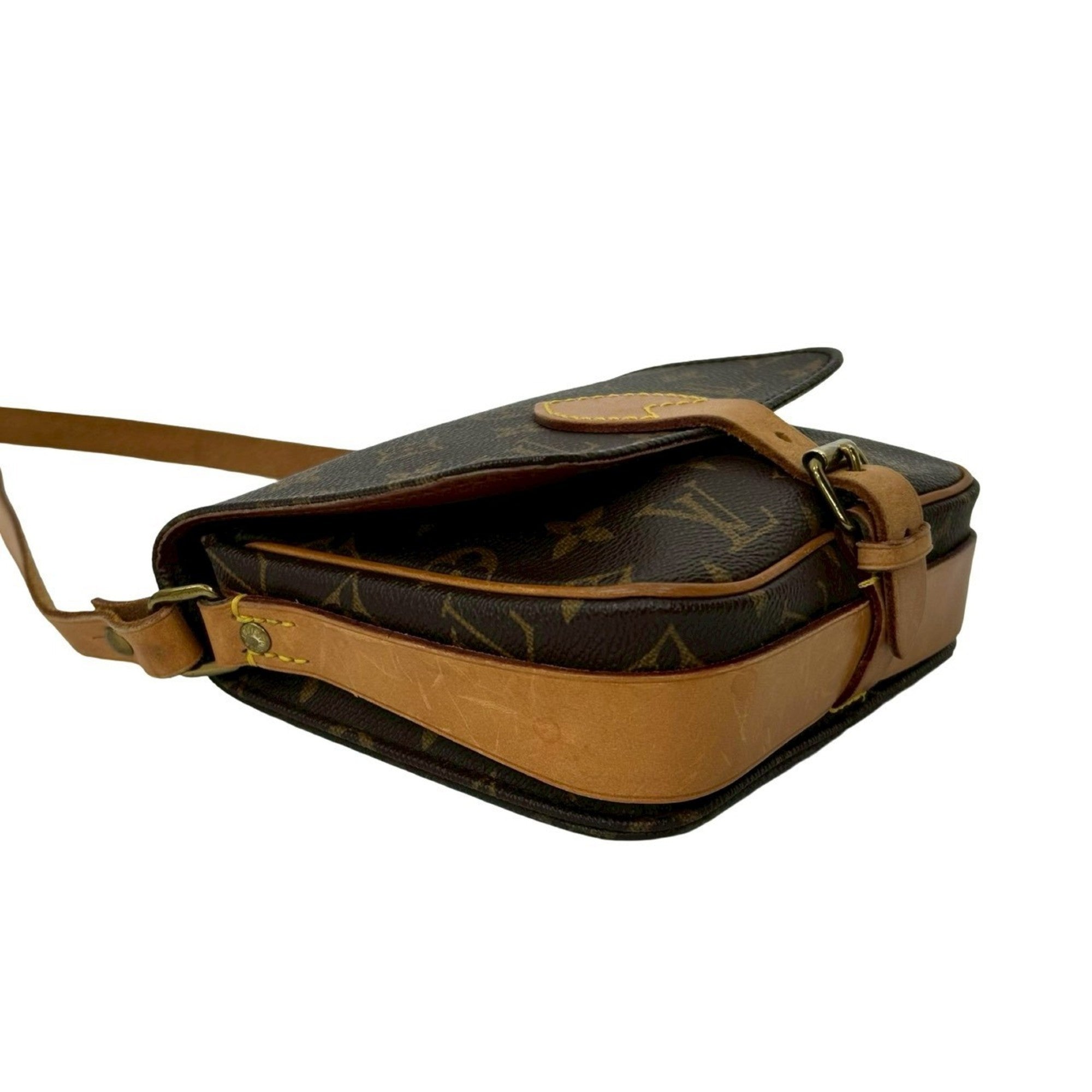 Louis Vuitton Brown Leather Pvc Pochette Shoulder Bag (Pre-Owned)