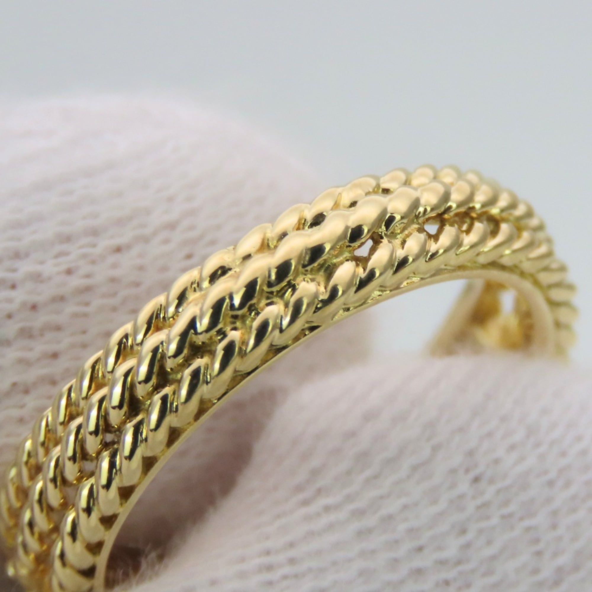 Christian Dior Green Yellow Gold Yellow Gold (18K) Band Ring (Pre-Owned)