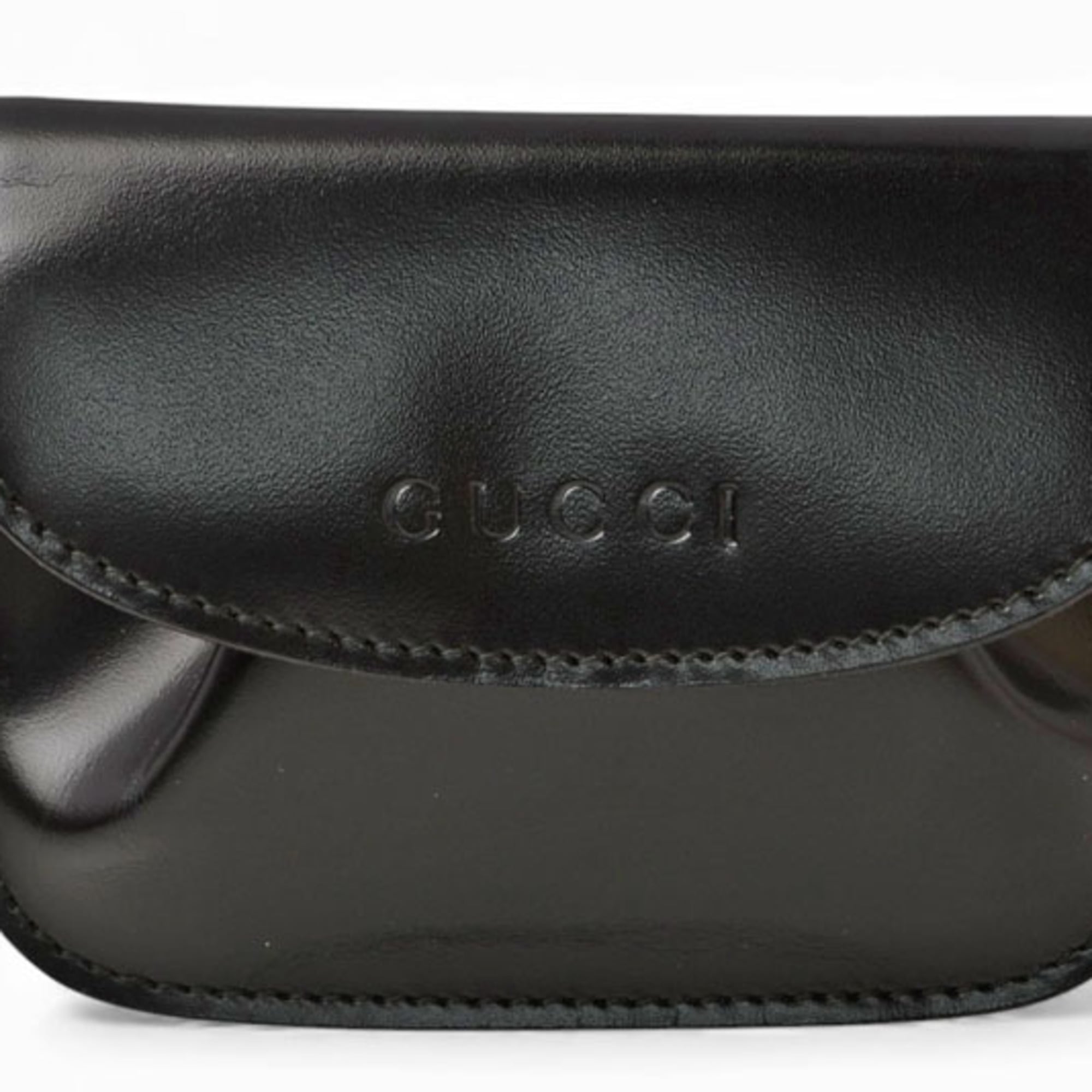 Gucci Black Leather Coin Purse/Coin Case (Pre-Owned)