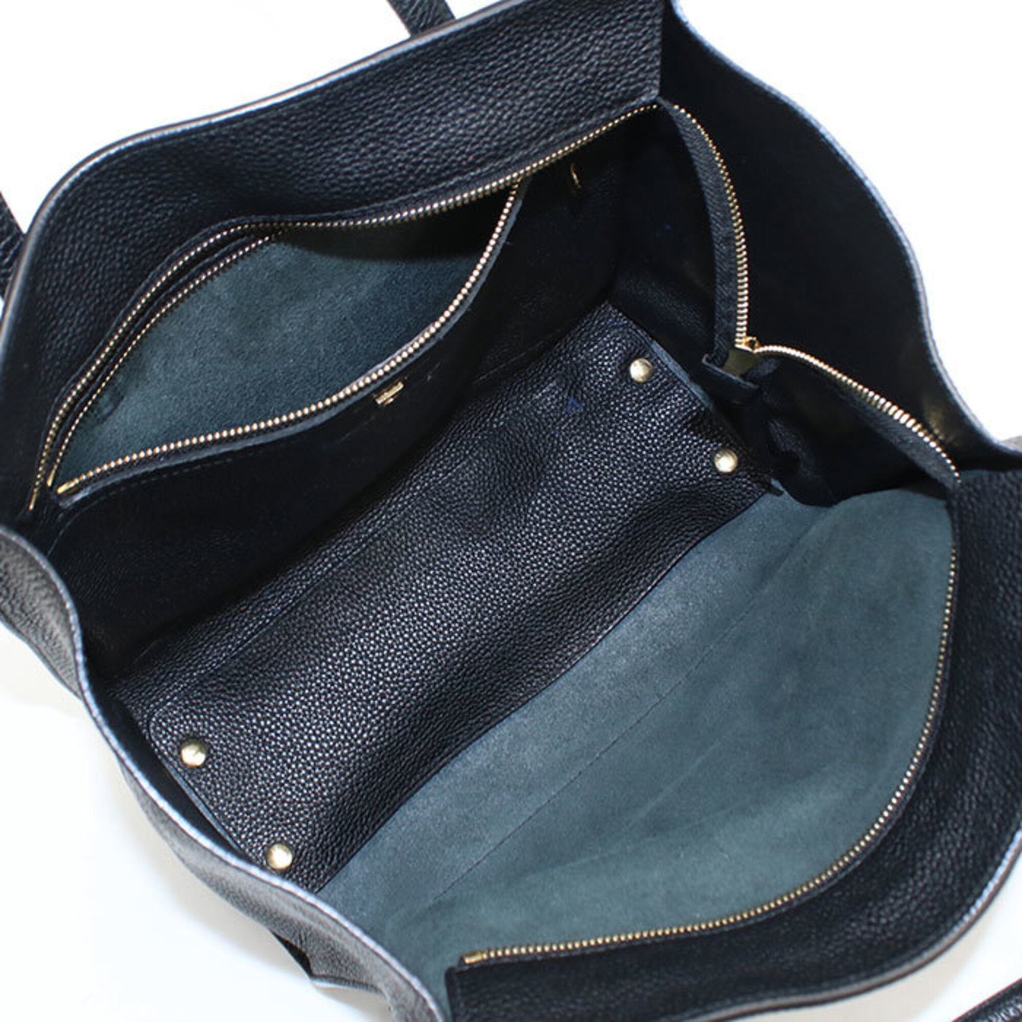 Salvatore Ferragamo Black Leather Tote Bag (Pre-Owned)