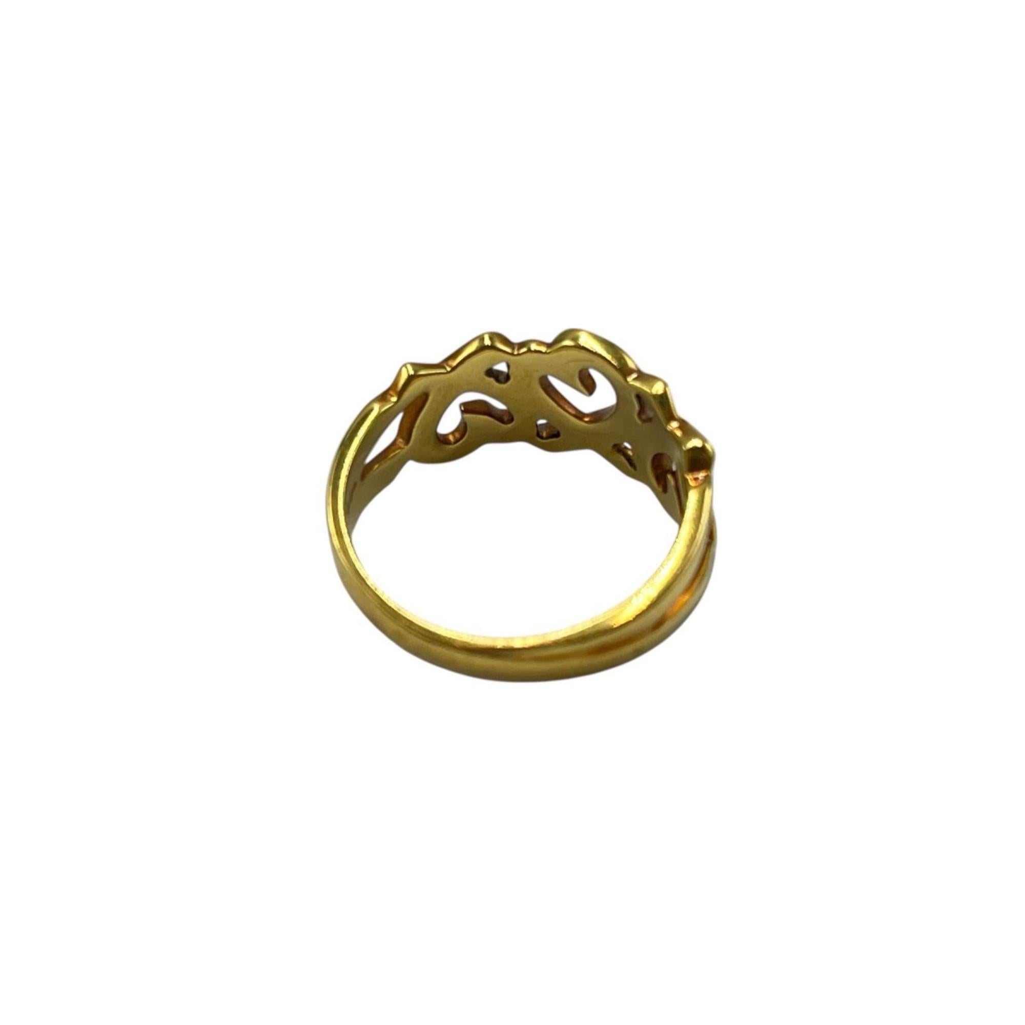 Tiffany Gold Yellow Gold (18K) Band Ring (Pre-Owned)