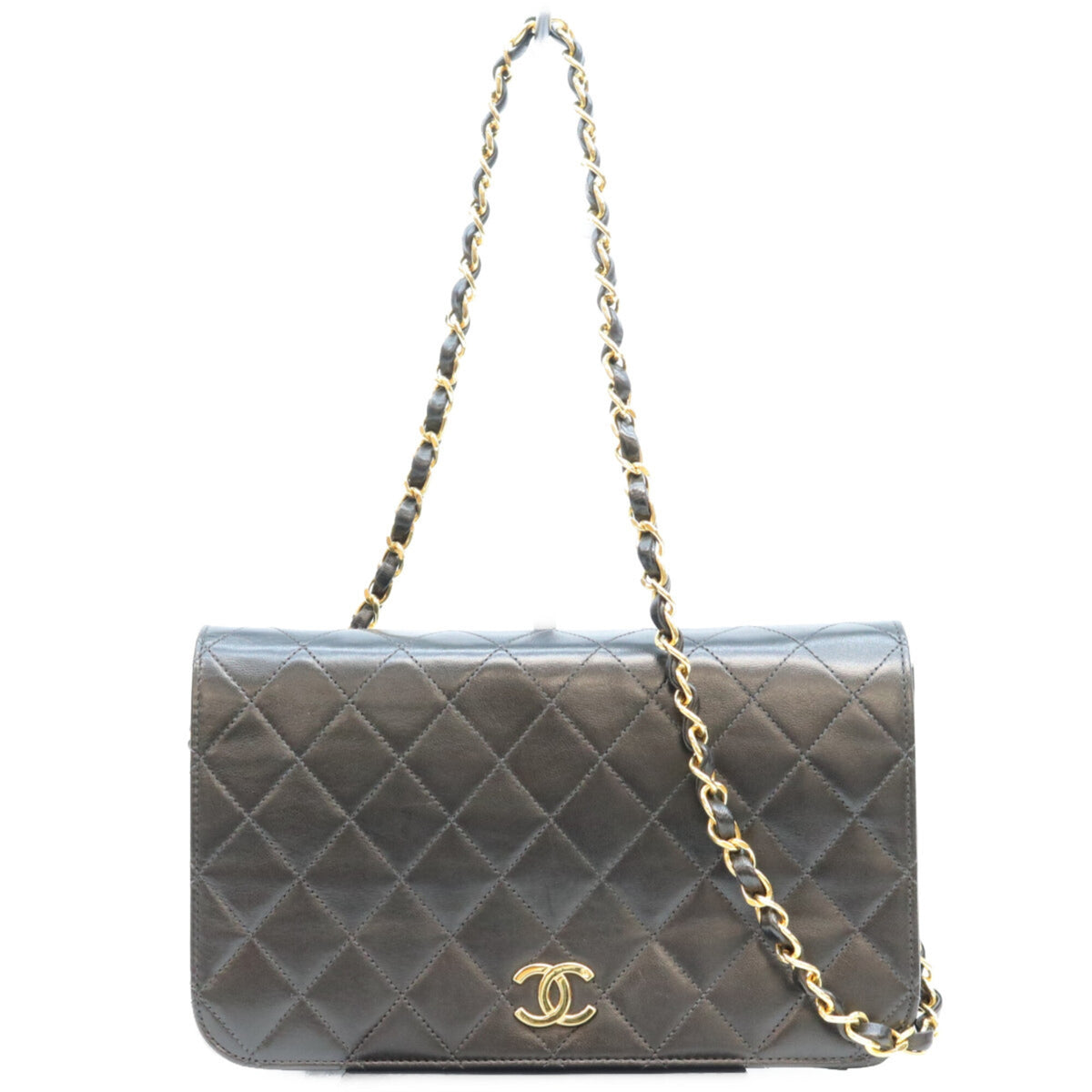 Chanel Black Leather Shoulder Bag (Pre-Owned)
