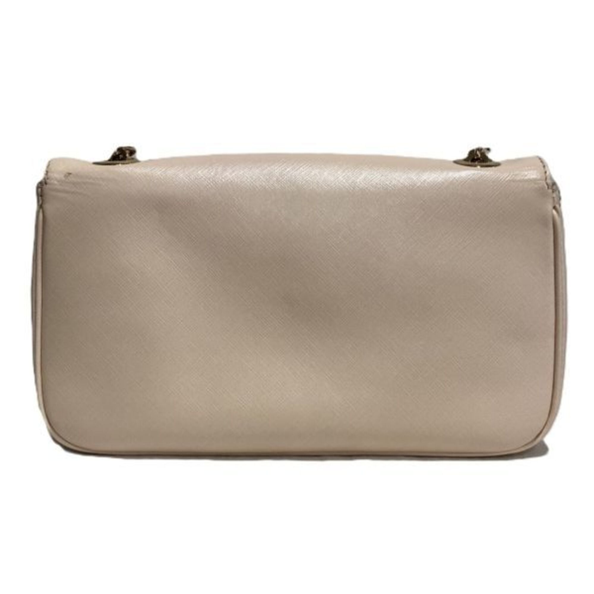 Salvatore Ferragamo Pink Beige Leather Handbag (Pre-Owned)