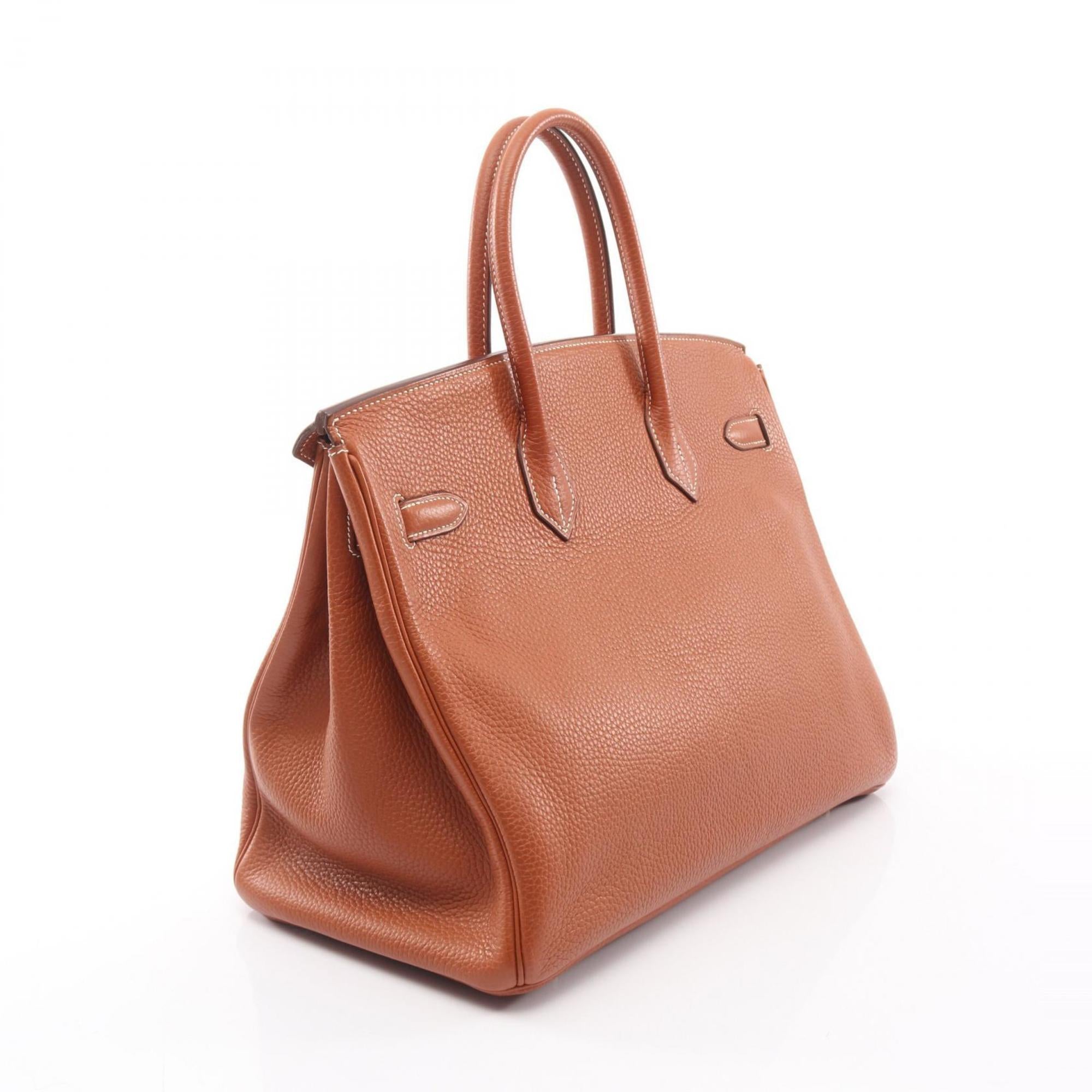 Hermes Brown Leather Handbag (Pre-Owned)