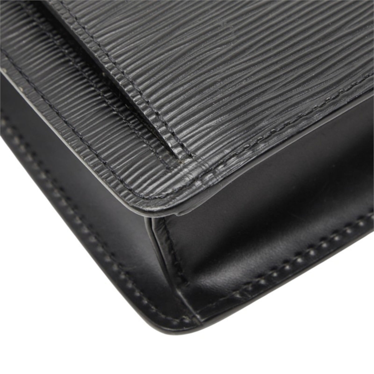 Louis Vuitton Epi Black Noir Leather Clutch Bag Pochette (Pre-Owned)