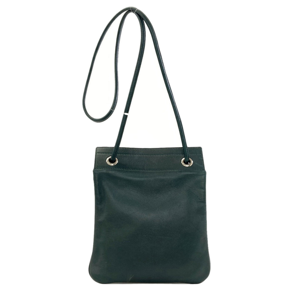 Hermes Green Swift Leather Shoulder Bag (Pre-Owned)