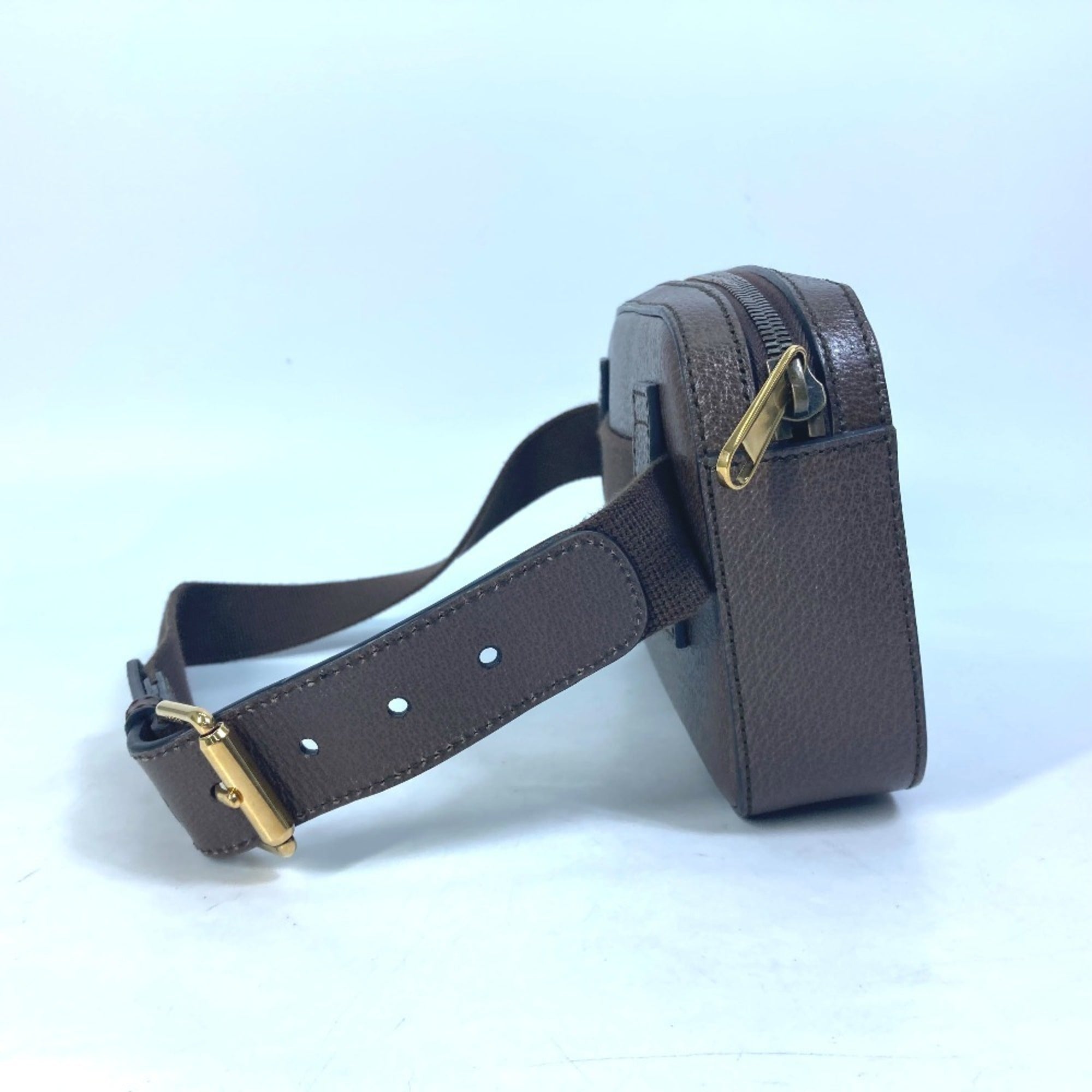 Gucci Brown Leather Fanny Pack Sling Bag (Pre-Owned)