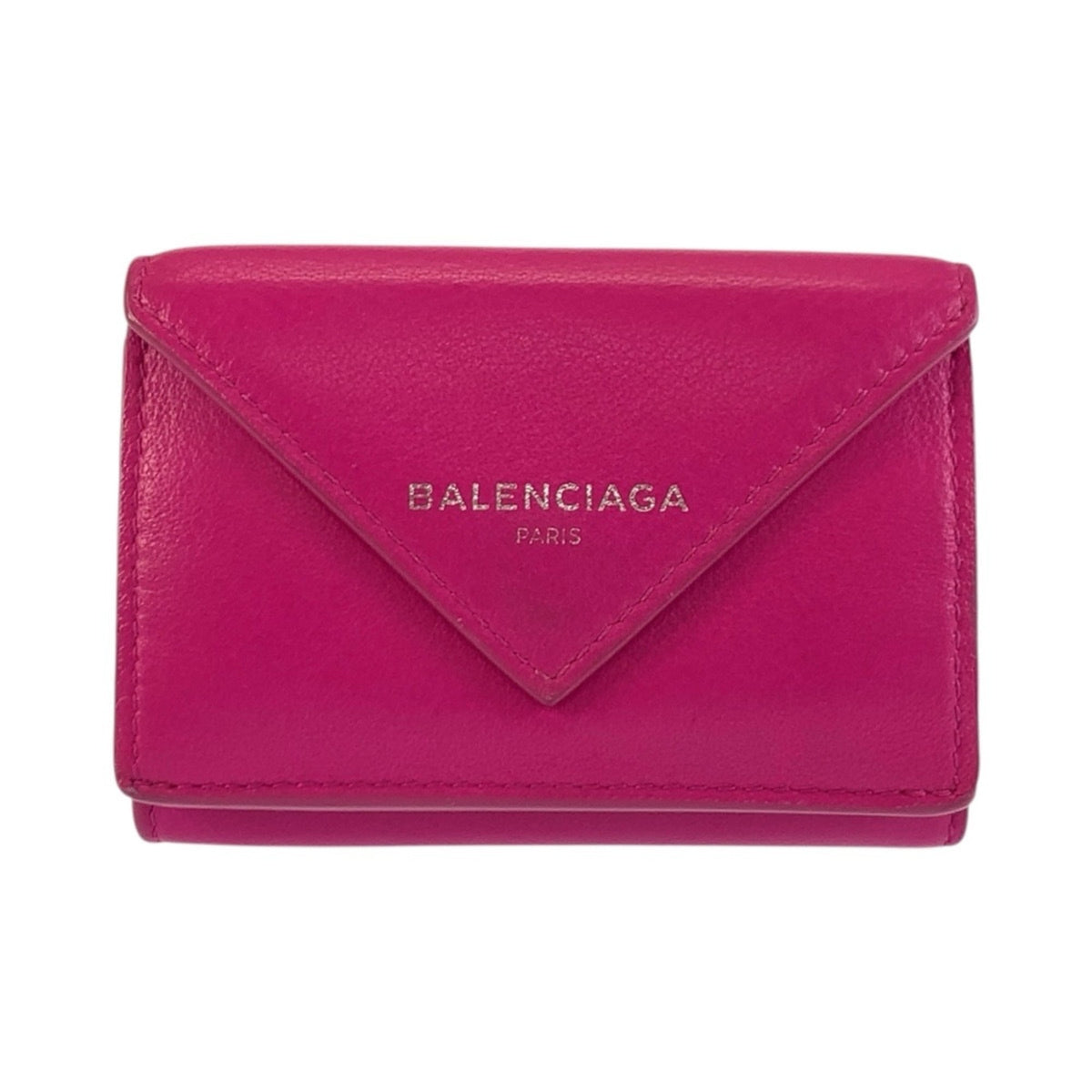 Balenciaga Pink Leather Wallet (Tri-Fold) (Pre-Owned)