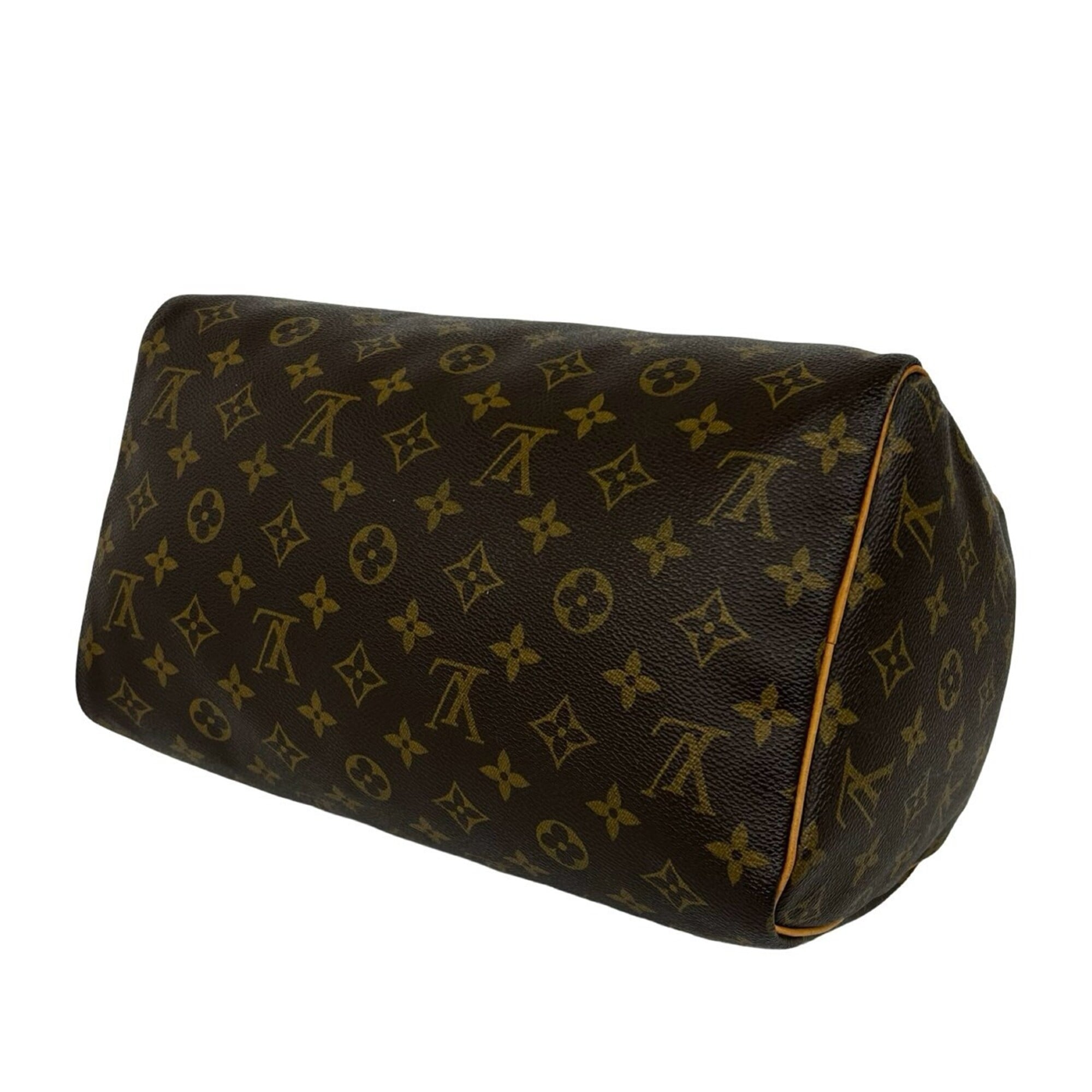 Louis Vuitton Brown Leather Pvc Boston Bag Handbag (Pre-Owned)