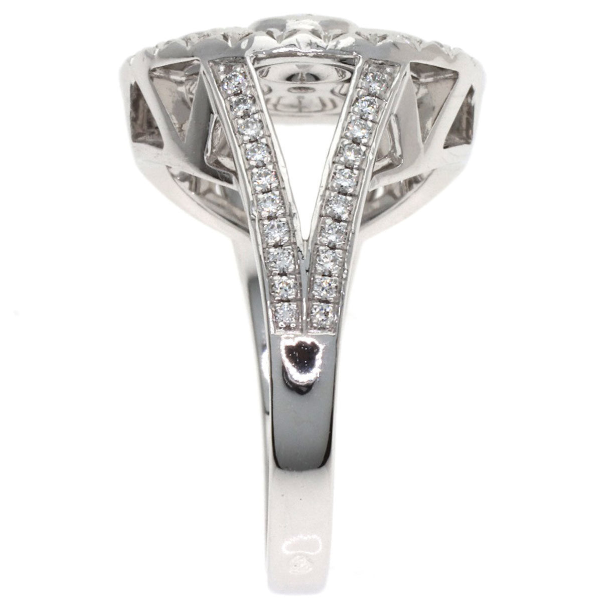 Louis Vuitton White Gold (18K) Band Ring (Pre-Owned)