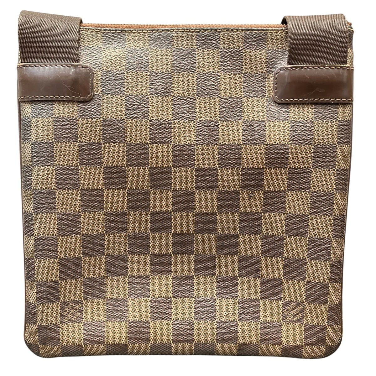 Louis Vuitton Brown Galle White Damier Canvas Pochette Shoulder Bag (Pre-Owned)