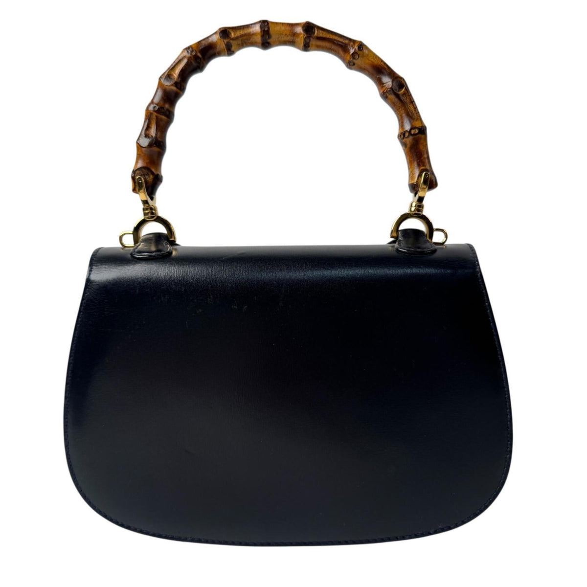 Gucci Black Leather Handbag Shoulder Bag (Pre-Owned)