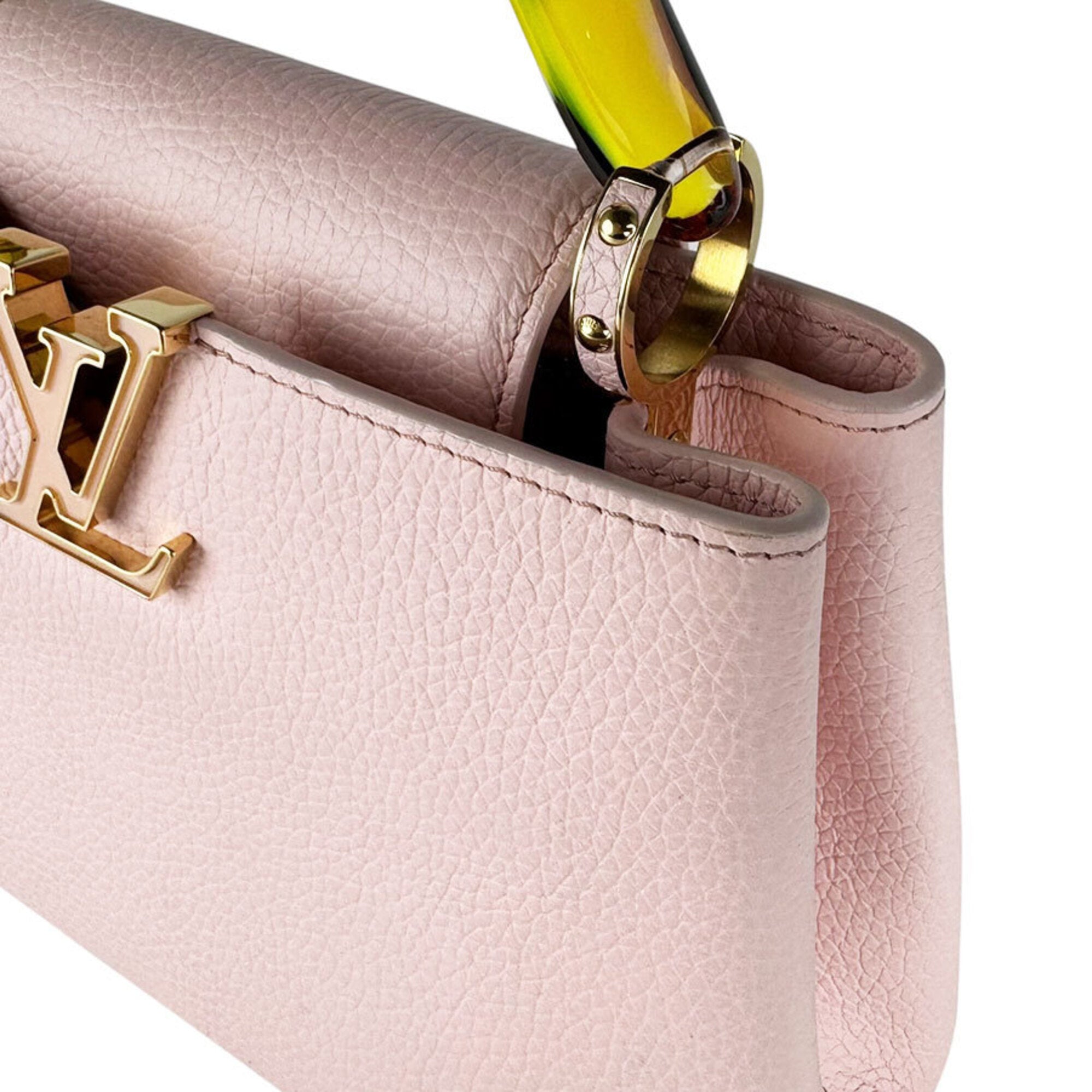 Louis Vuitton Light Pink Leather Handbag Shoulder Bag (Pre-Owned)