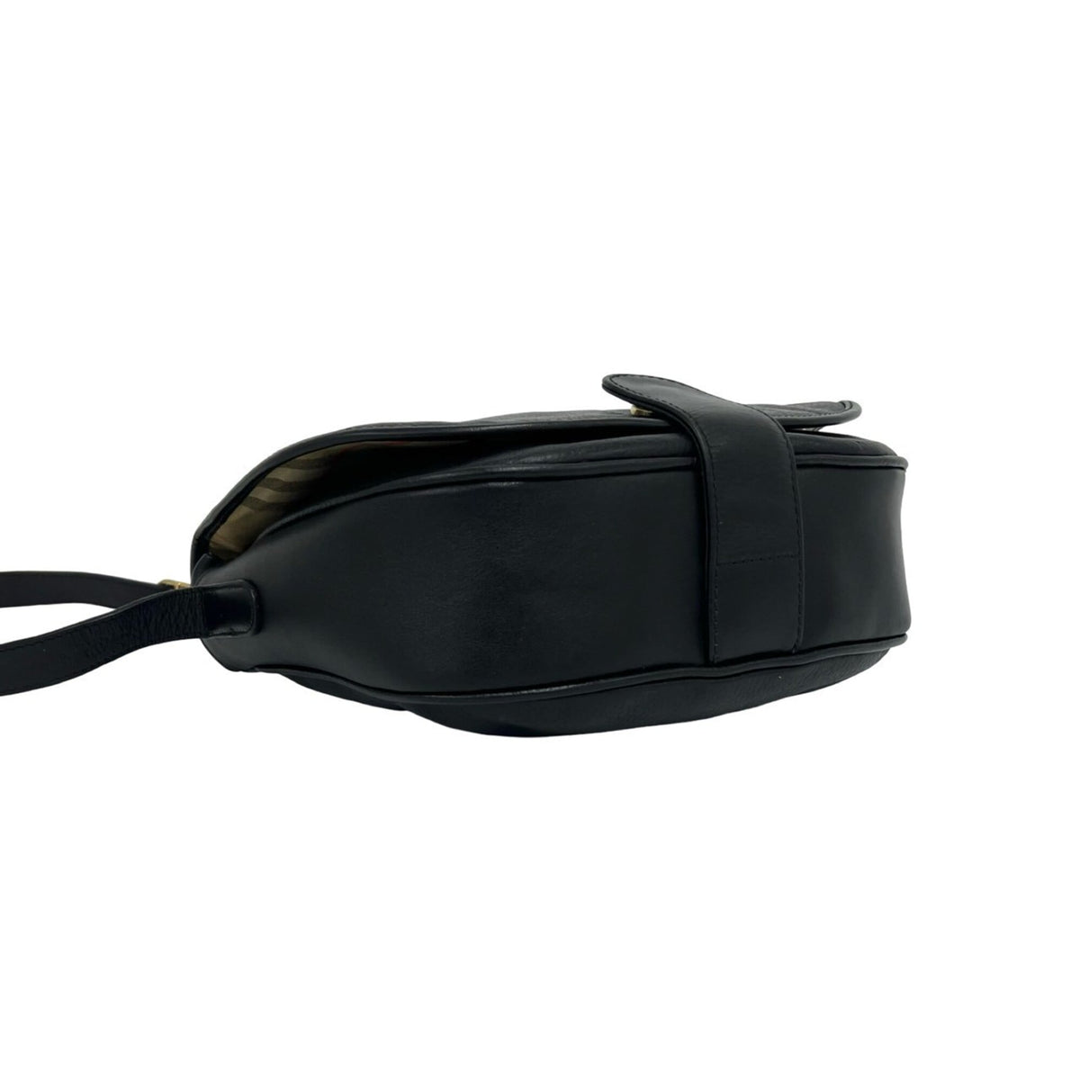 Burberry Black Leather Shoulder Bag (Pre-Owned)