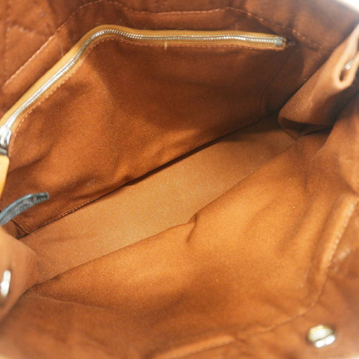 Hermes Brown Canvas Handbag (Pre-Owned)