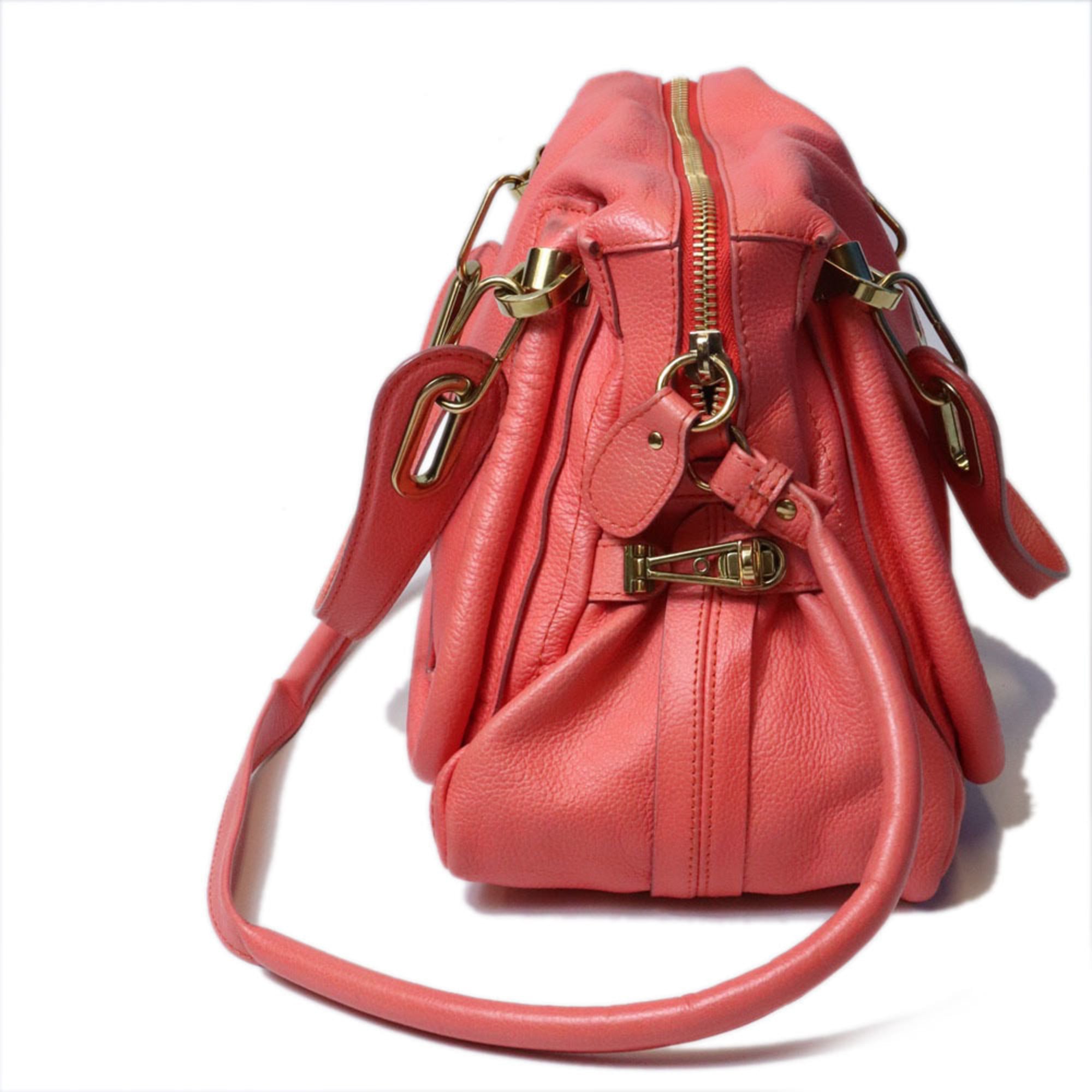 Chloé Pink Leather Shoulder Bag (Pre-Owned)