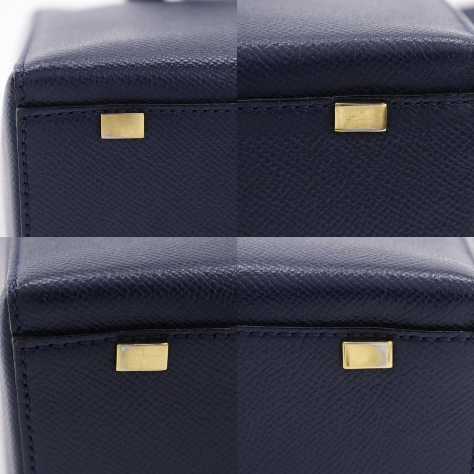 Celine Navy Leather Handbag (Pre-Owned)