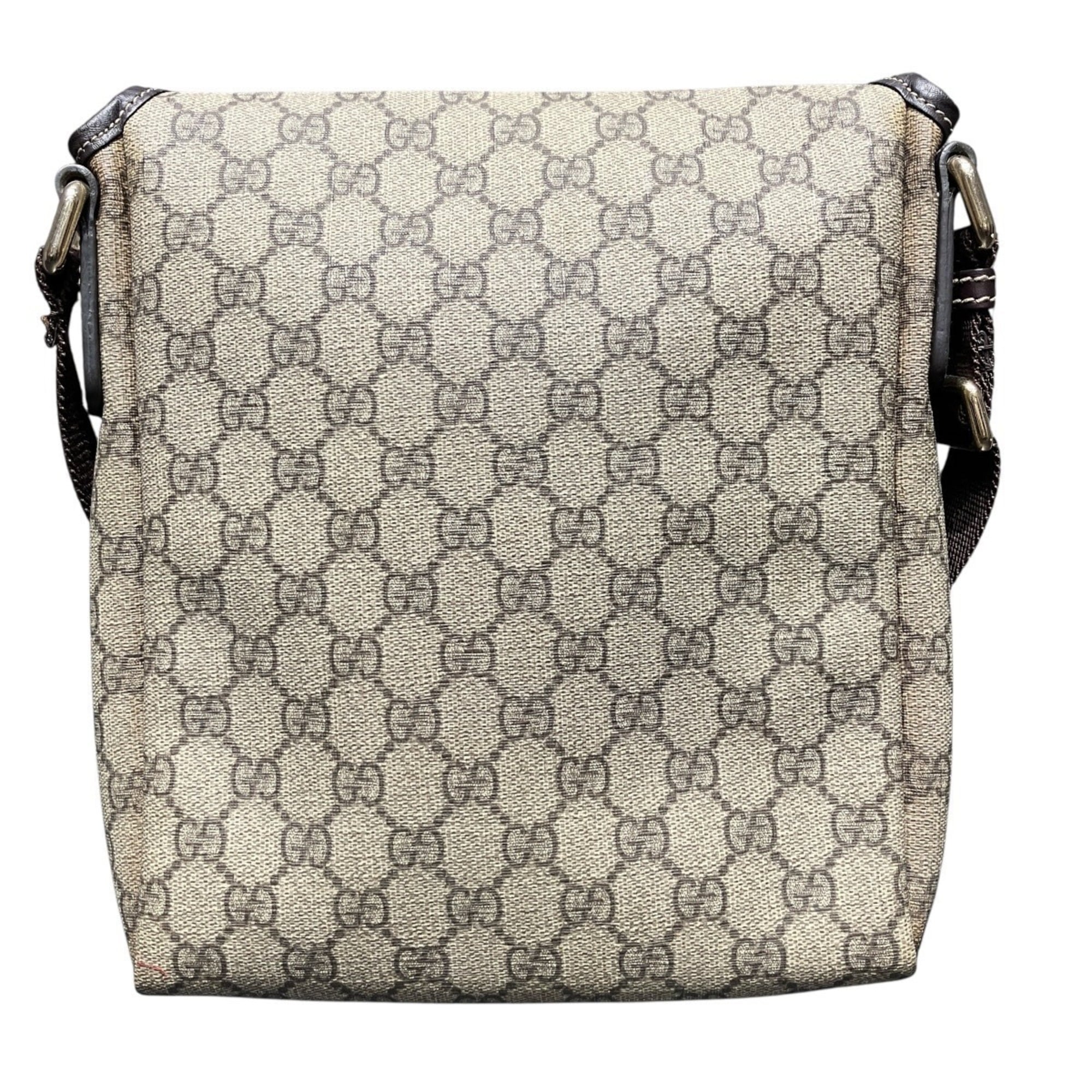 Gucci Beige Brown Pvc Leather Shoulder Bag (Pre-Owned)