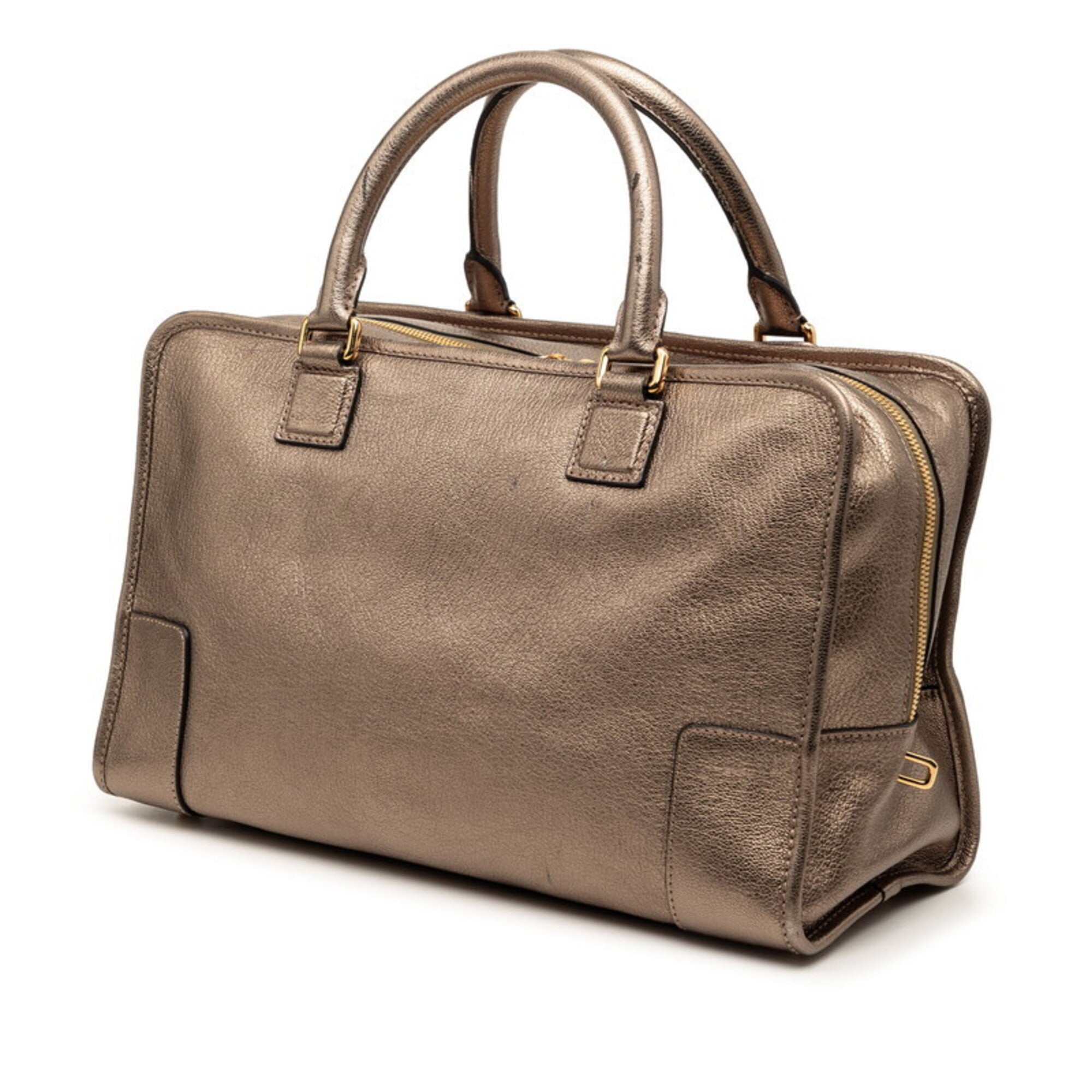 Loewe Gold Leather Handbag (Pre-Owned)