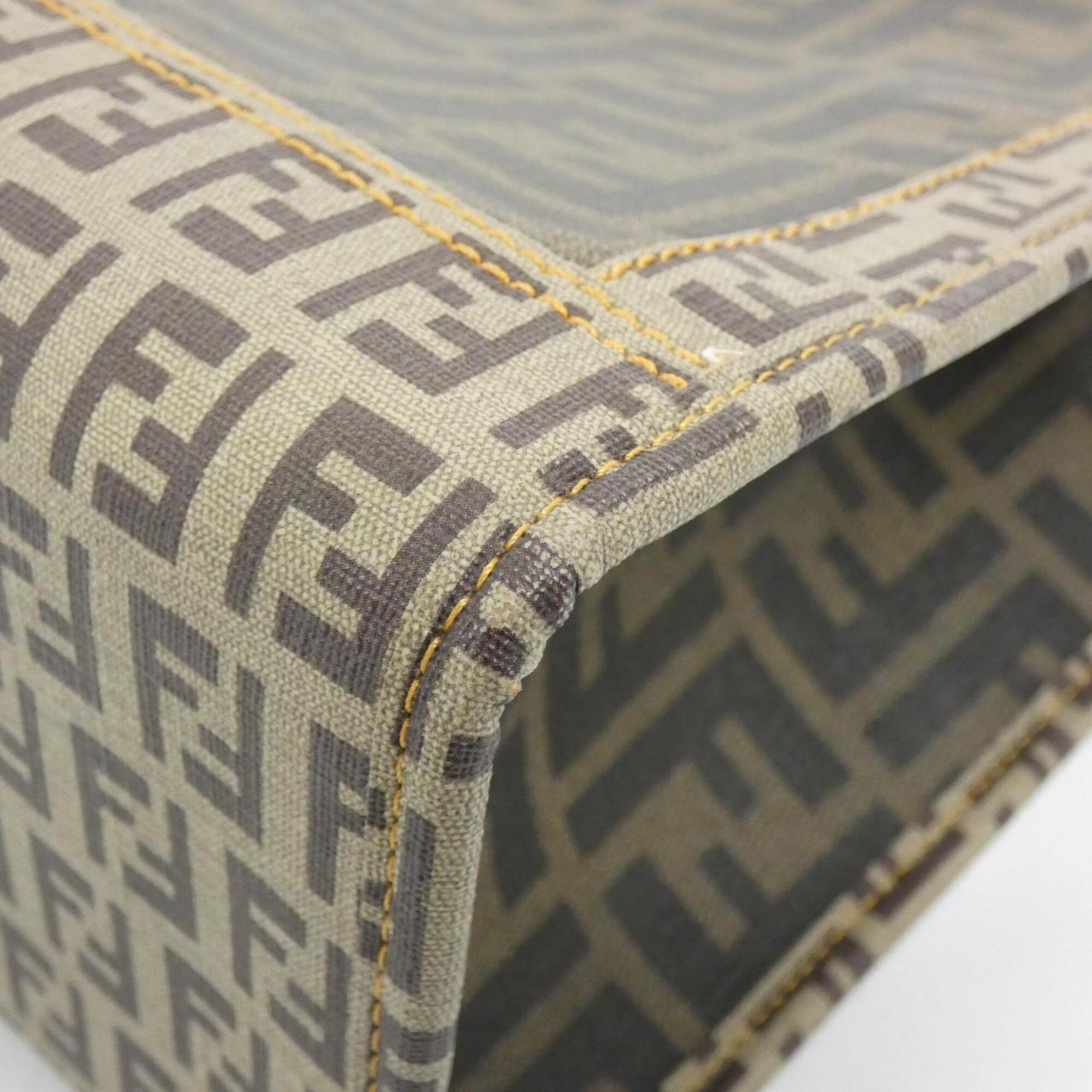 Fendi Beige Coated Canvas Handbag (Pre-Owned)