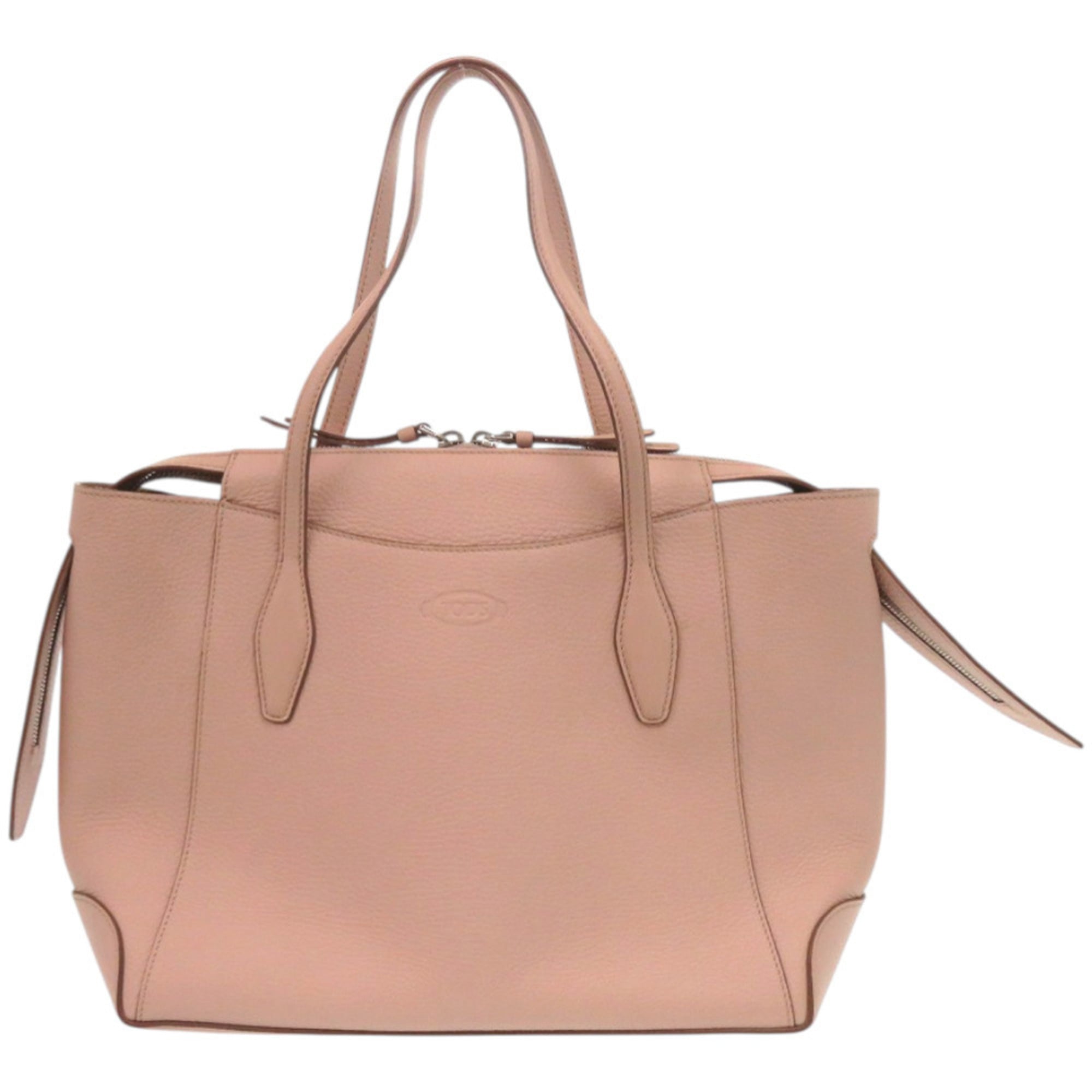 Tod's Pink Leather Tote Bag (Pre-Owned)