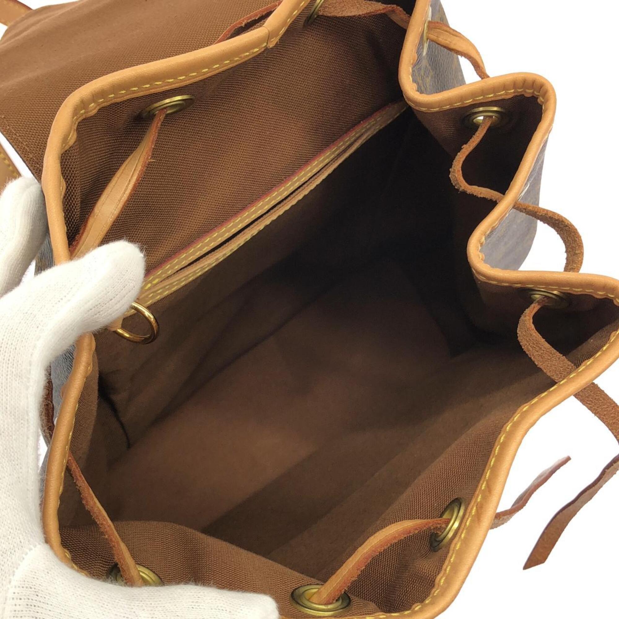 Louis Vuitton Marron Monogram Coated Canvas Backpack (Pre-Owned)