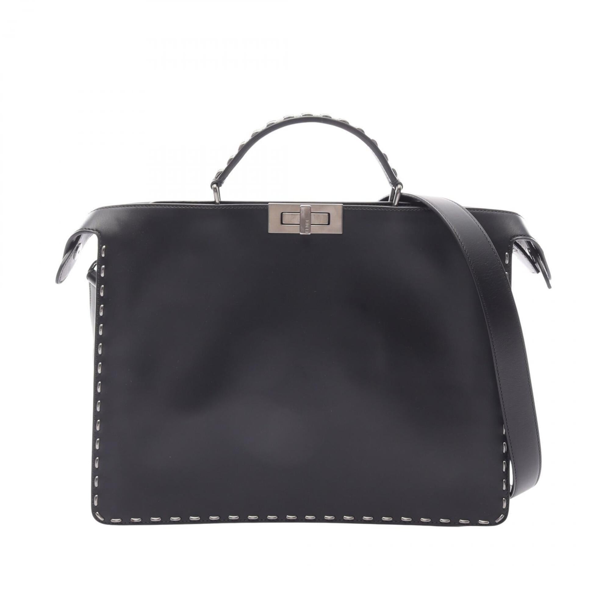 Fendi Black Leather Handbag (Pre-Owned)