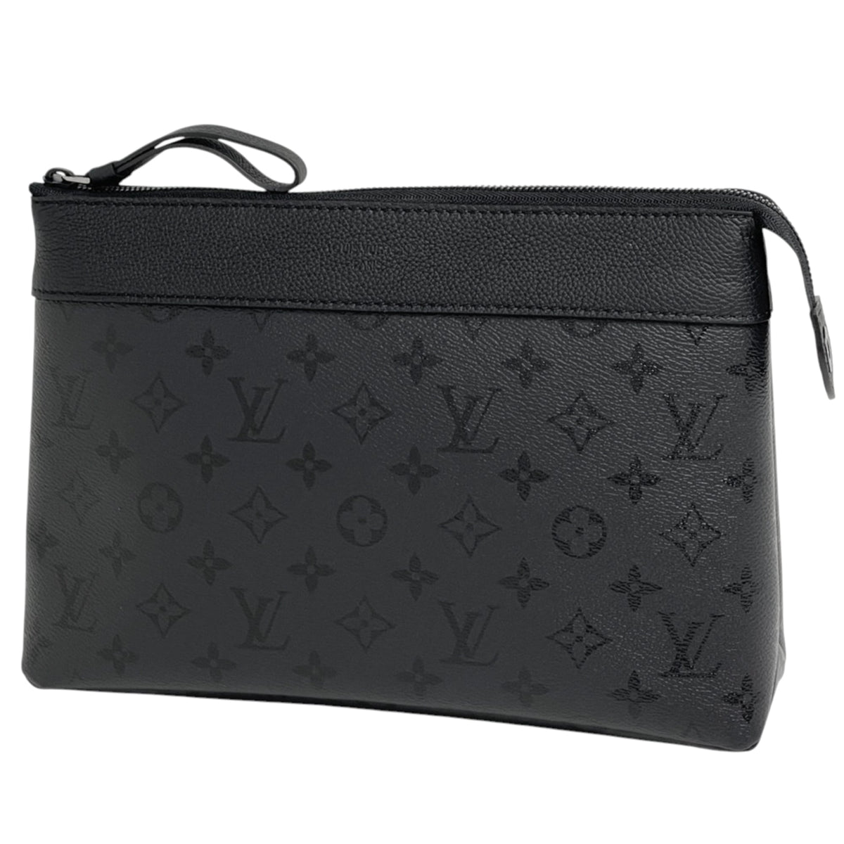 Louis Vuitton Black Monogram Noir Monogram Clutch Bag Pochette (Pre-Owned)