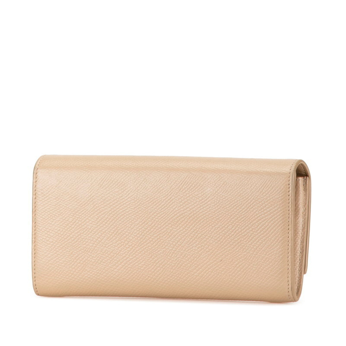 Celine Beige Leather Long Wallet (Bi-Fold) (Pre-Owned)