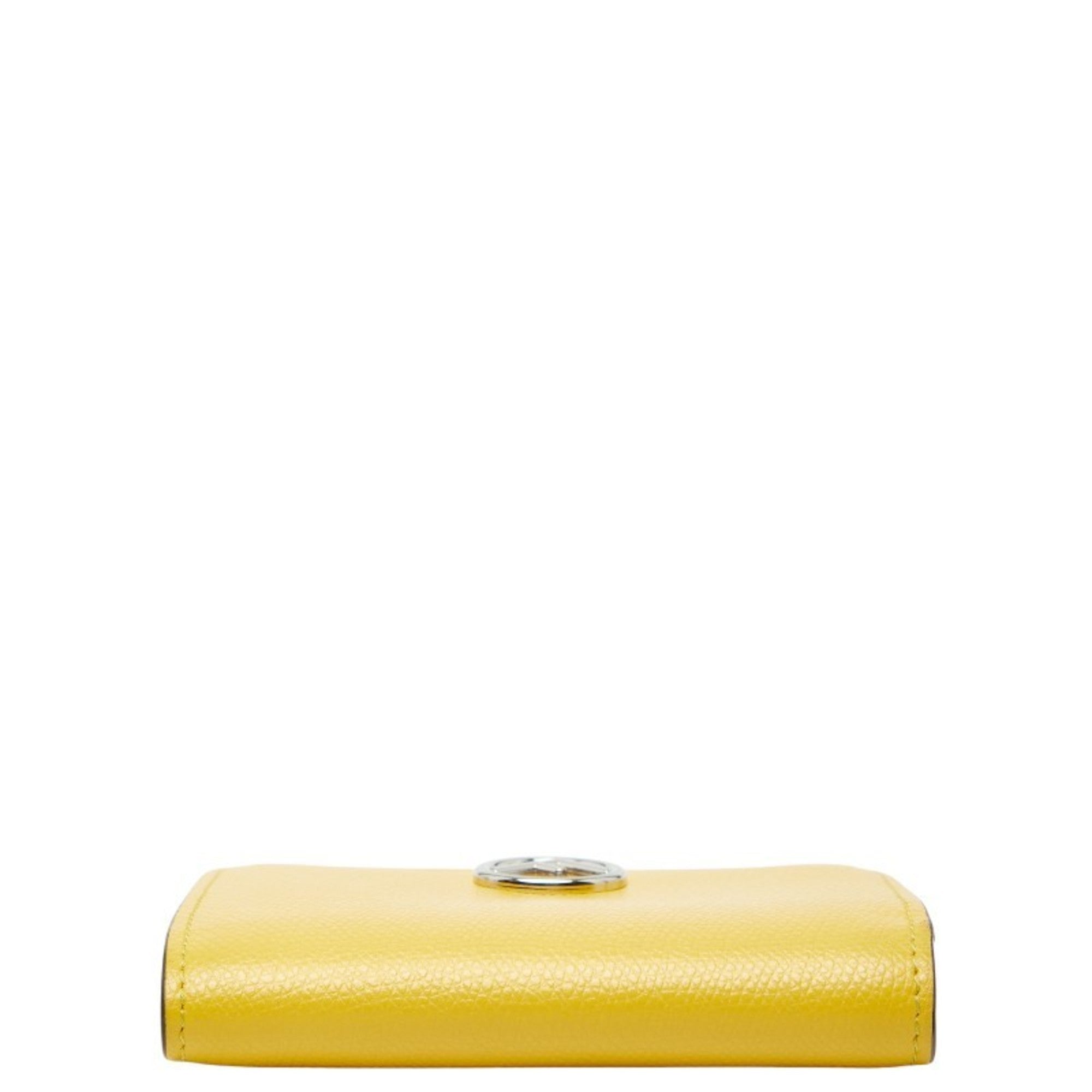 Fendi Yellow Leather Wallet (Bi-Fold) (Pre-Owned)