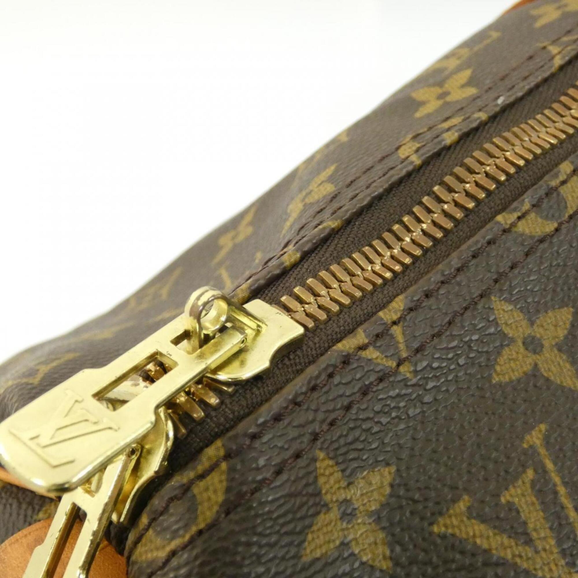 Louis Vuitton Monogram Marron Coated Canvas Boston Bag (Pre-Owned)