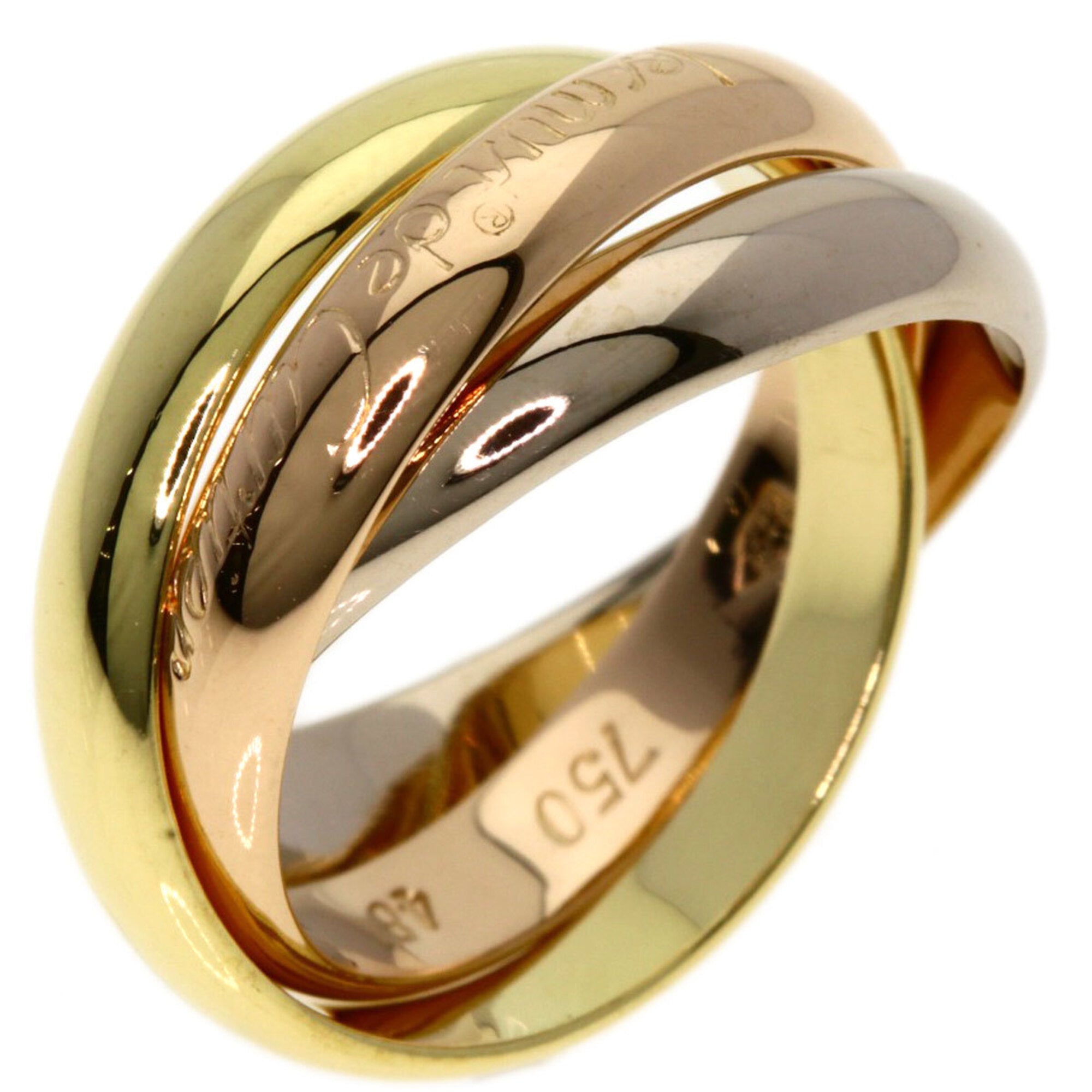Cartier Trinity Yellow Gold (18K) Pink Gold (18K) White Gold (18K) Band Ring (Pre-Owned)