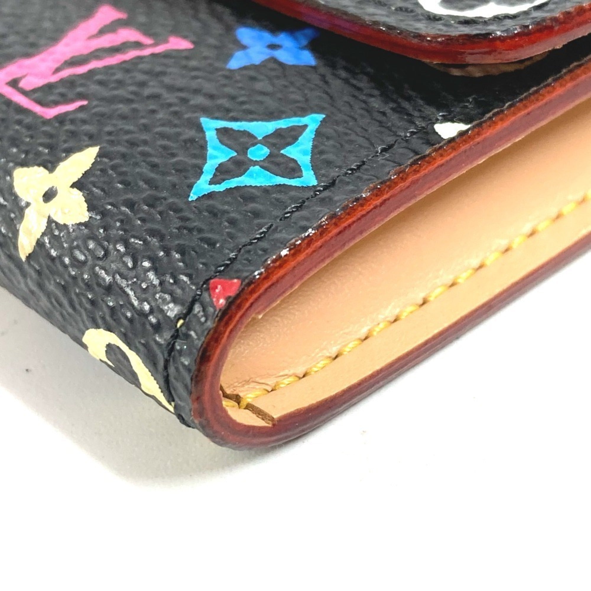 Louis Vuitton Black Monogram Multi-Color Noir Monogram Multicolore Coin Purse/Coin Case (Pre-Owned)