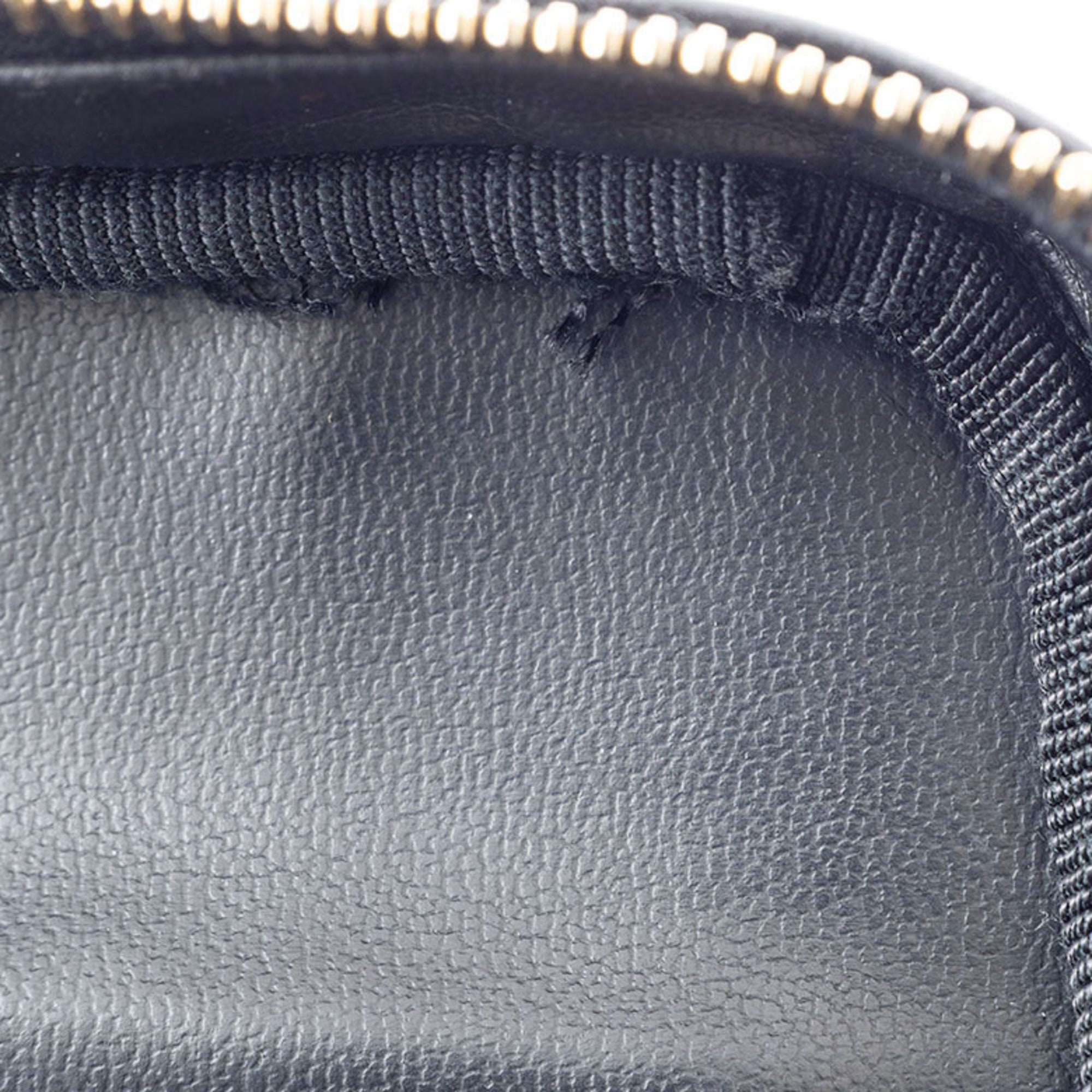 Chanel Black Leather Handbag Pouch Vanity Bag (Pre-Owned)