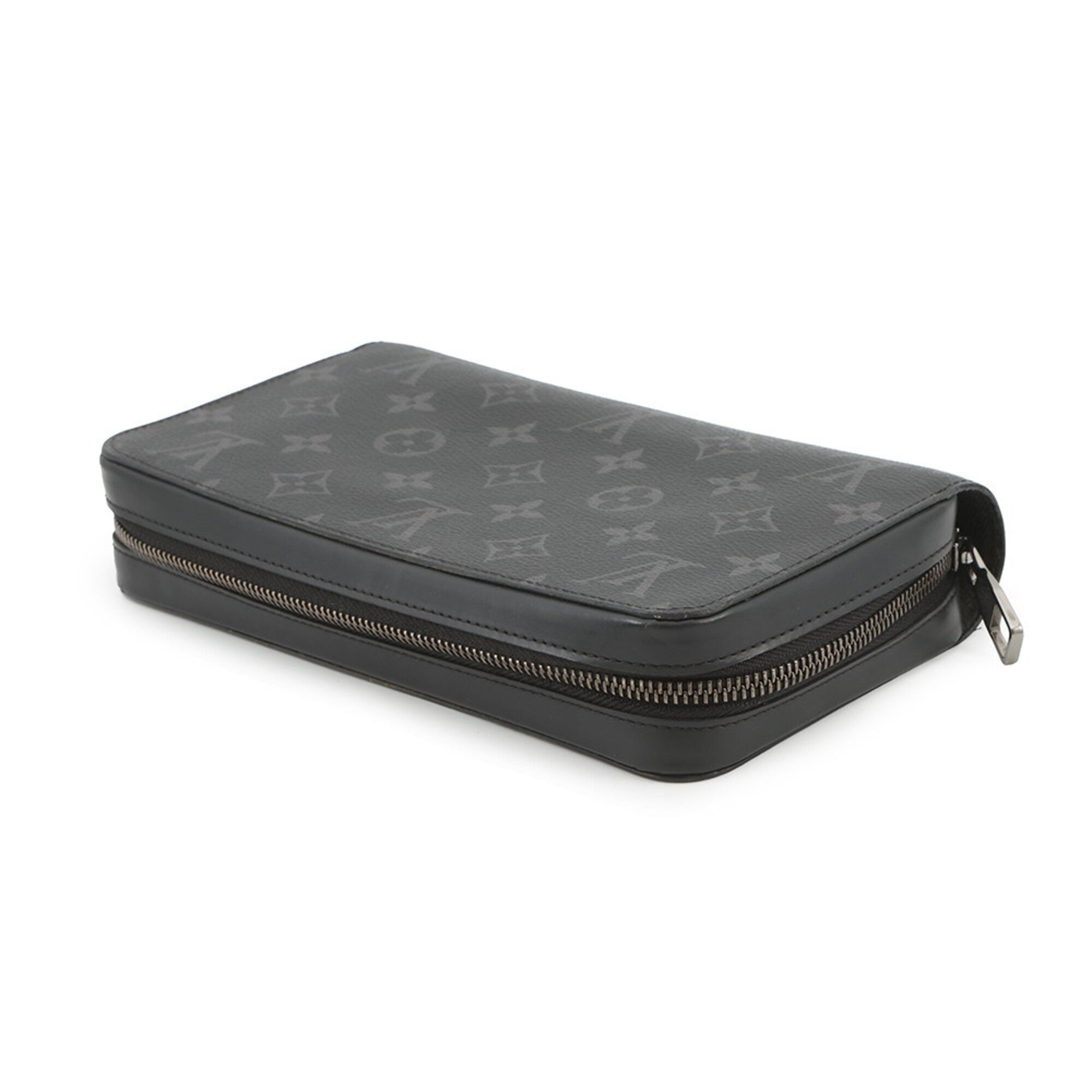 Louis Vuitton Monogram Eclipse Black Noir Monogram Eclipse Long Wallet (Bi-Fold) (Pre-Owned)