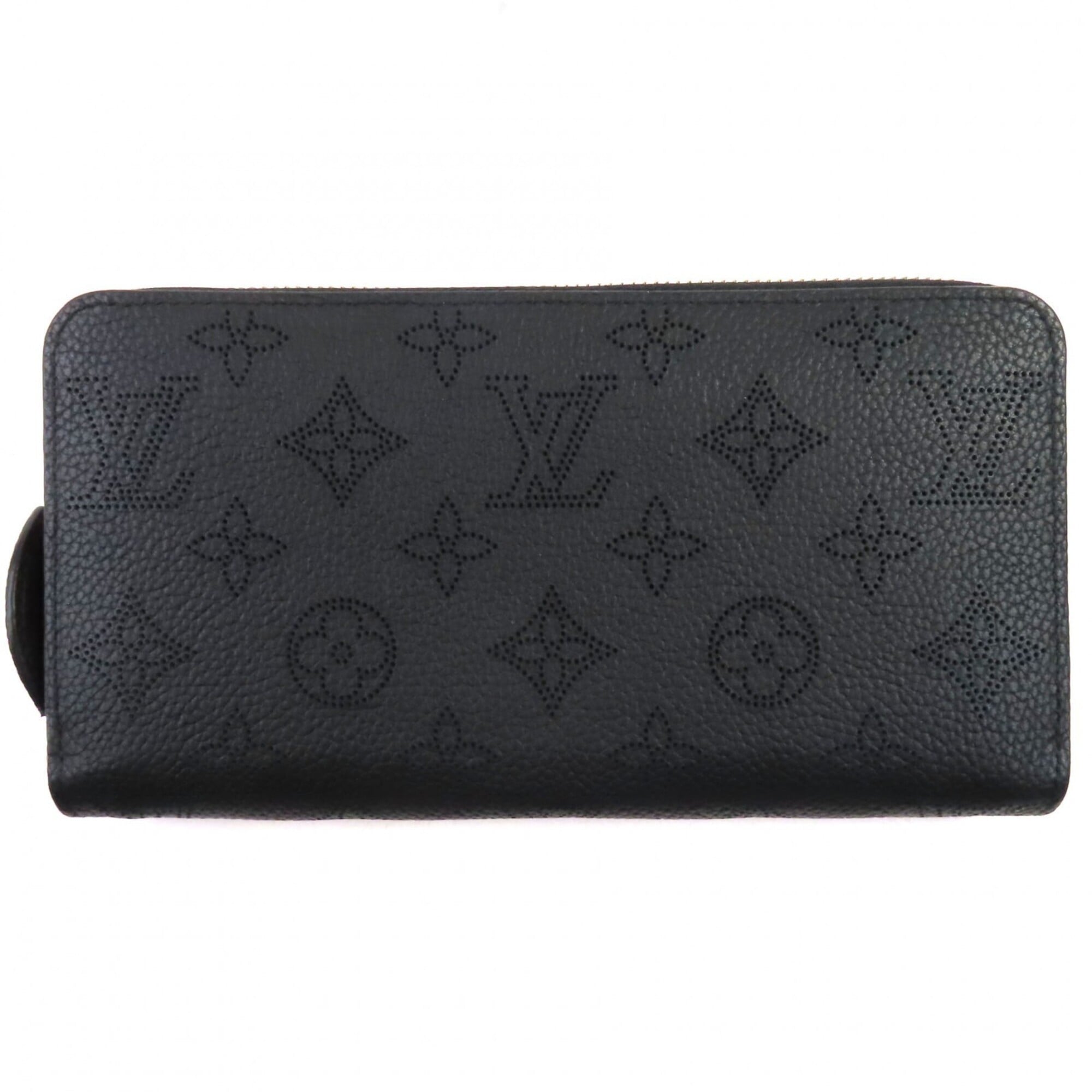 Louis Vuitton Mahina Noir Mahina Leather Long Wallet (Bi-Fold) (Pre-Owned)