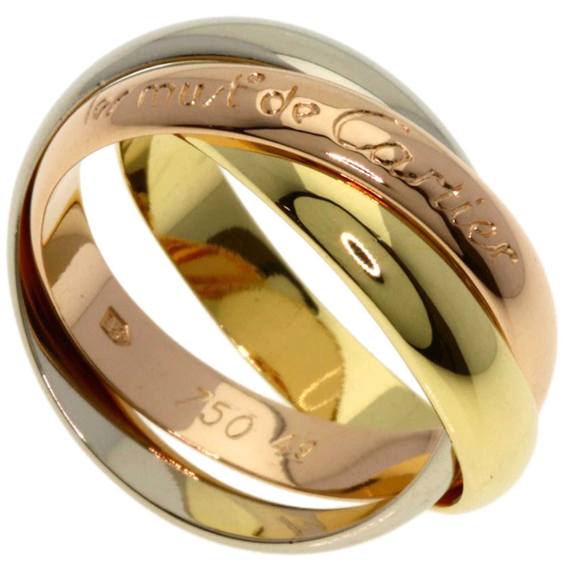 Cartier Trinity Yellow Gold (18K) Pink Gold (18K) White Gold (18K) Band Ring (Pre-Owned)