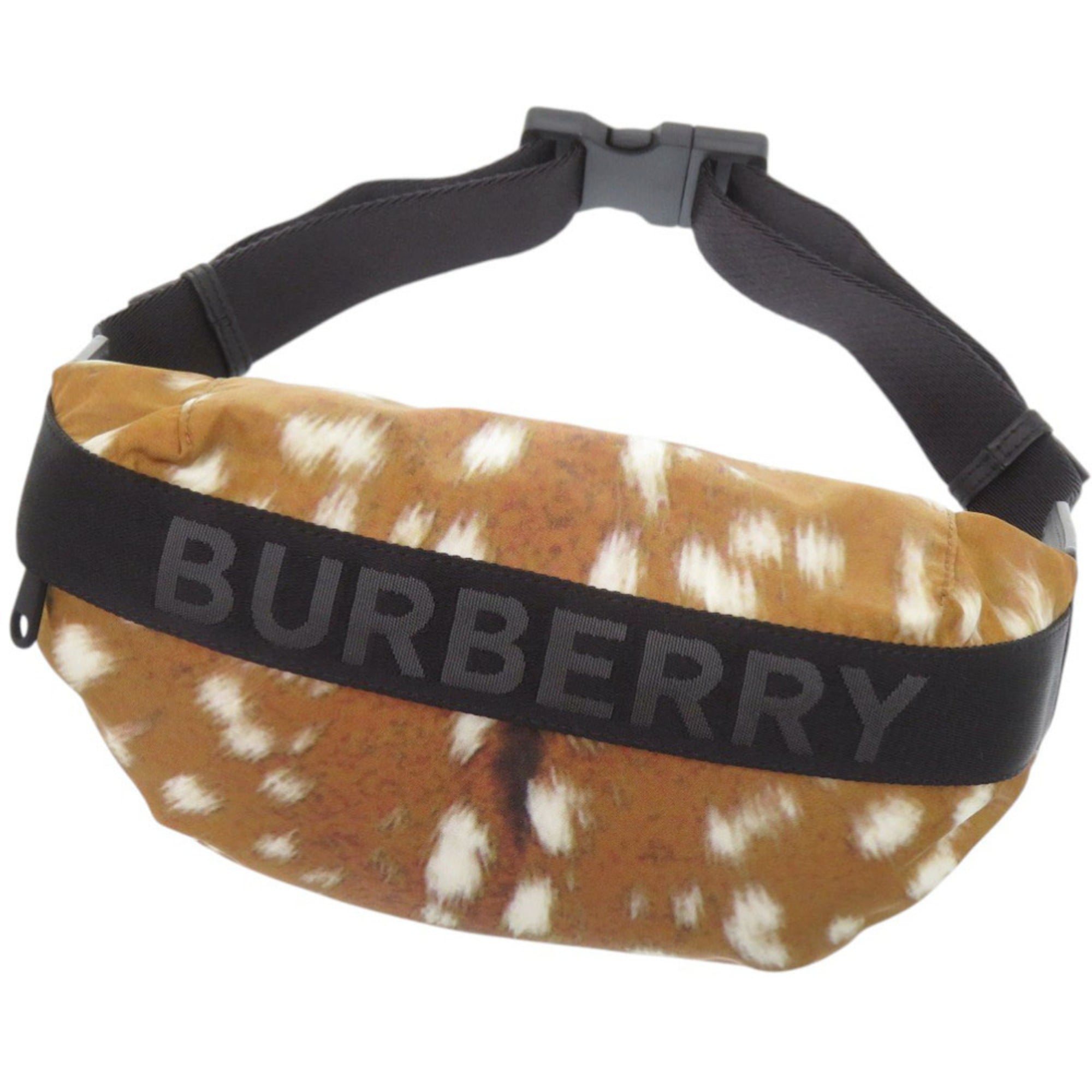 Burberry Brown Nylon Leather Fanny Pack (Pre-Owned)
