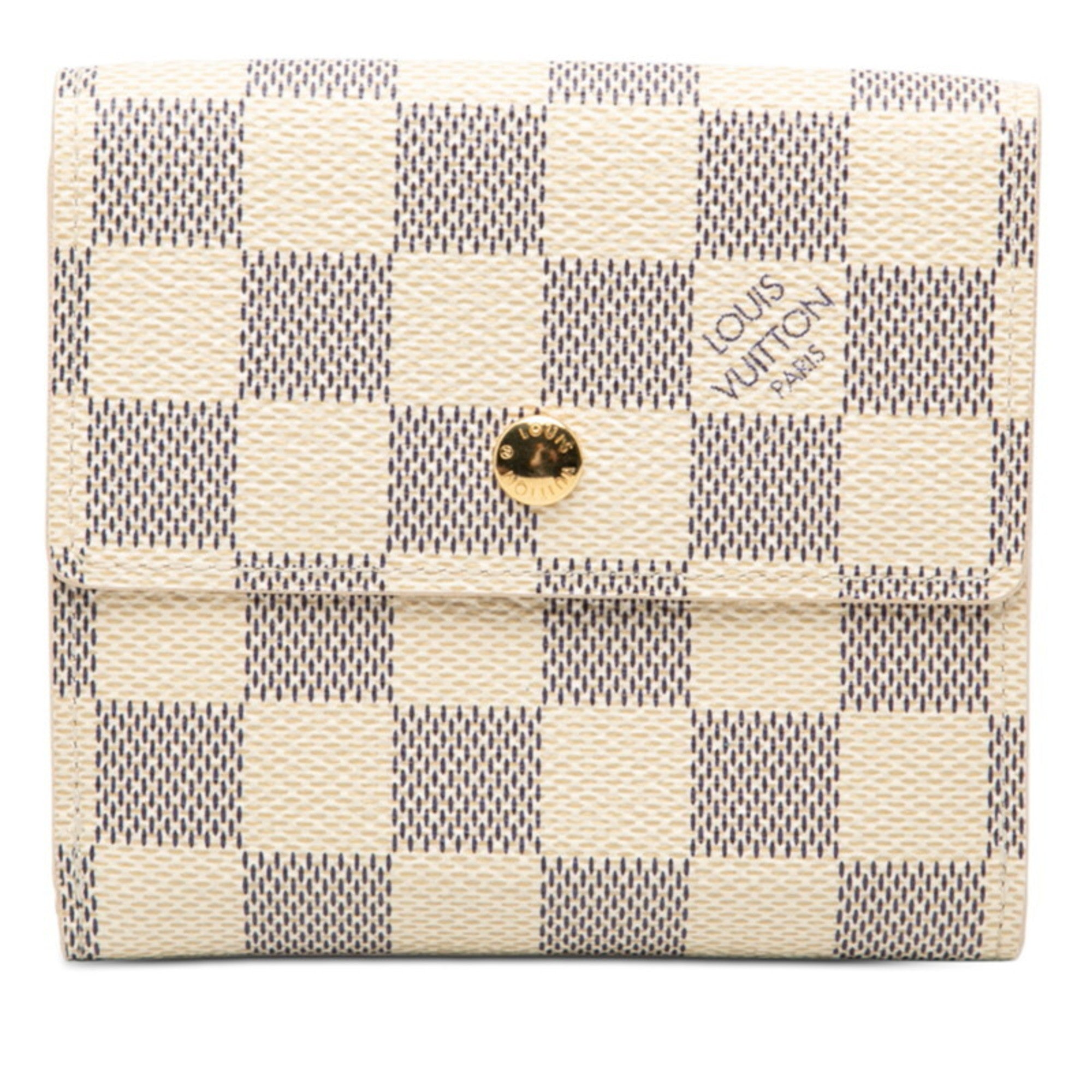 Louis Vuitton White Pvc Leather Wallet (Bi-Fold) (Pre-Owned)