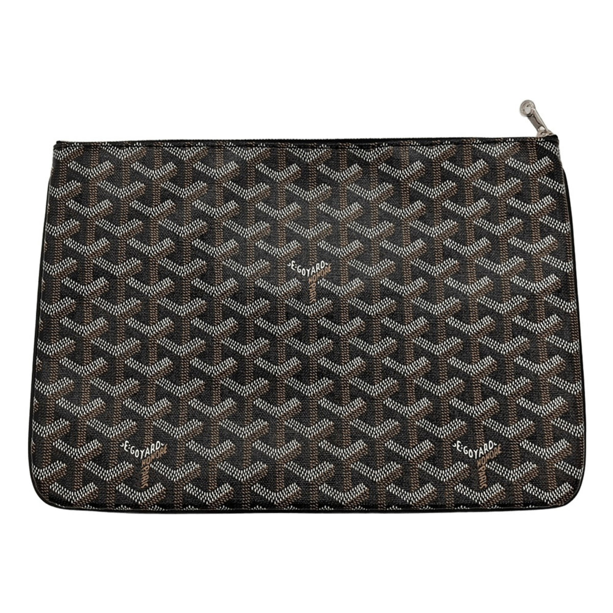 Goyard Saint Louis Black Pvc Leather Pouch (Pre-Owned)