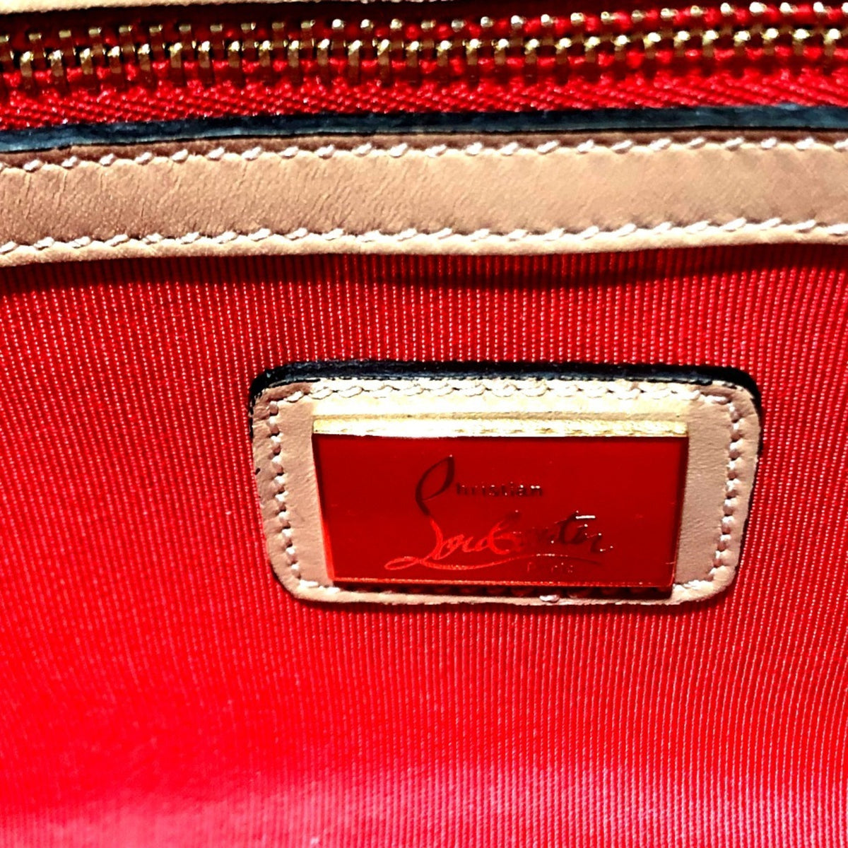Christian Louboutin Beige Leather Shoulder Bag (Pre-Owned)