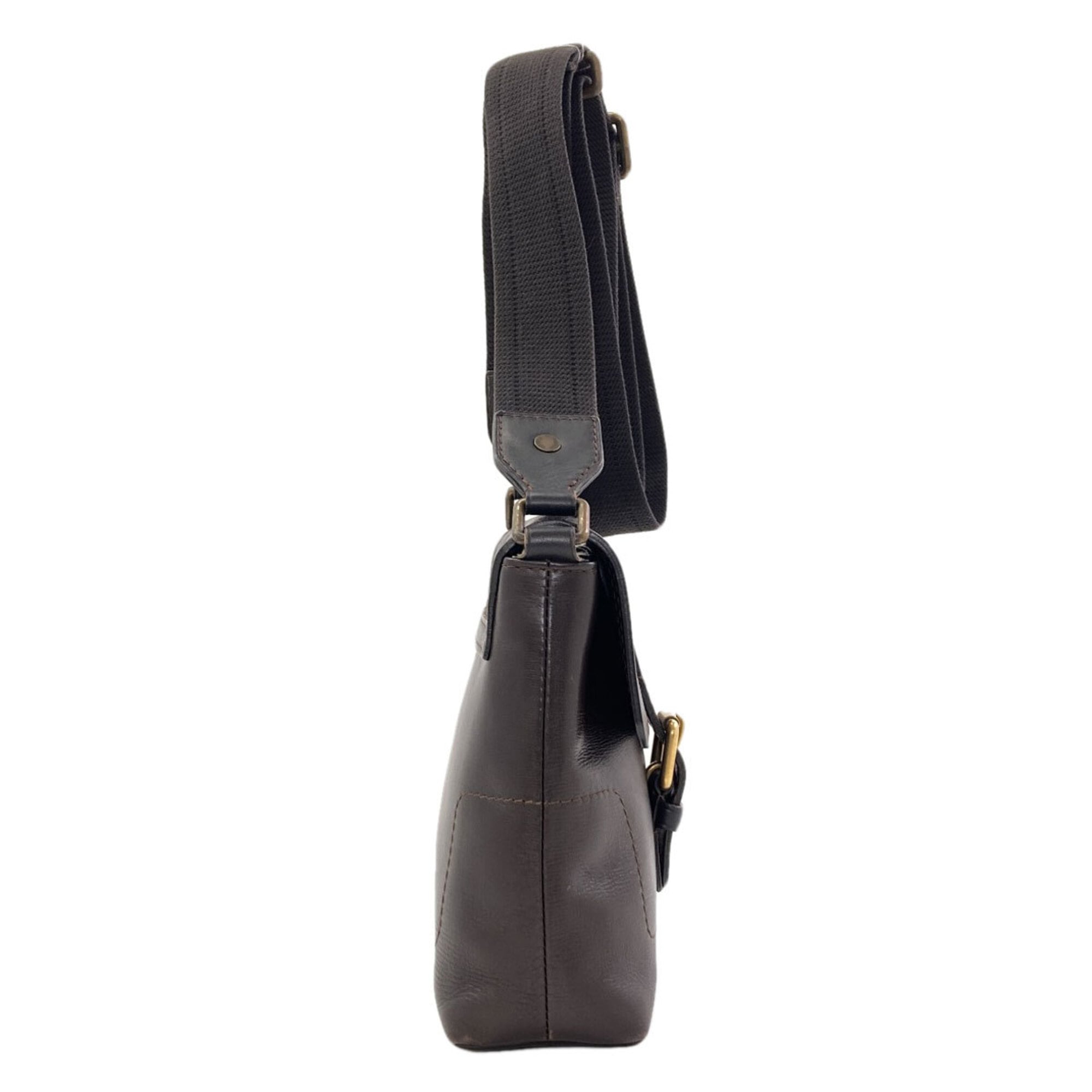 Louis Vuitton Dark Brown Utah Leather Leather Shoulder Bag (Pre-Owned)