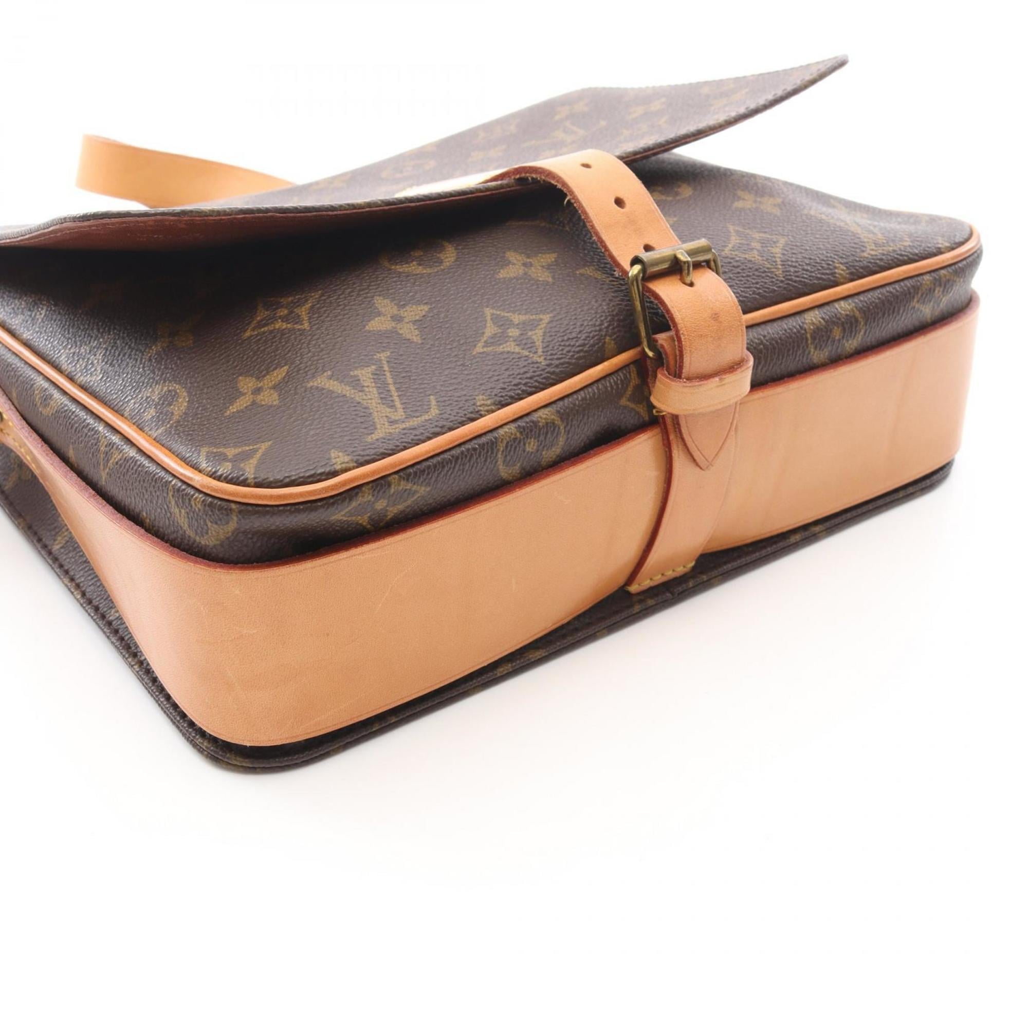 Louis Vuitton Brown Coated Canvas Pvc Monogram Leather Handbag Shoulder Bag (Pre-Owned)