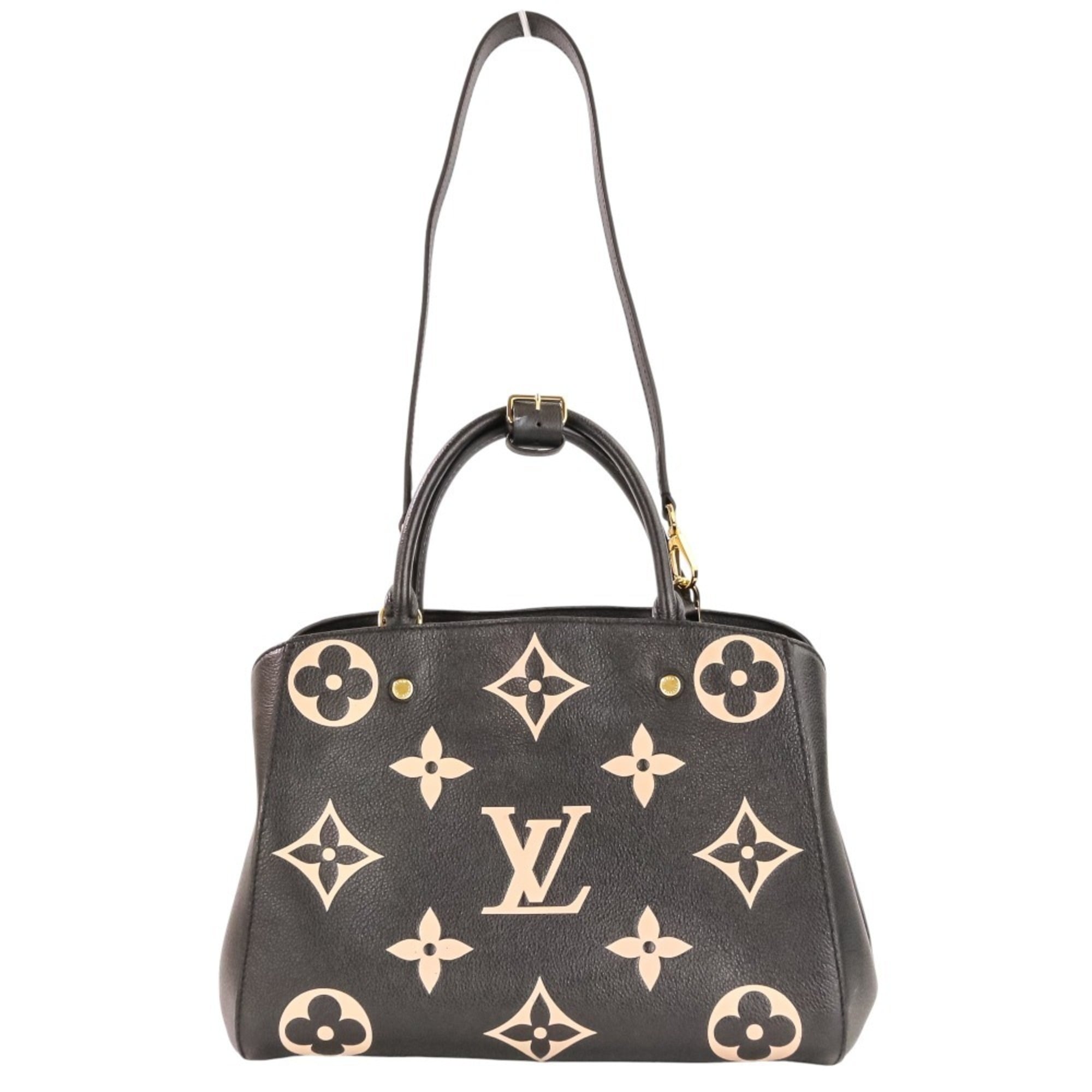 Louis Vuitton Black Monogram Empreinte Handbag (Pre-Owned)