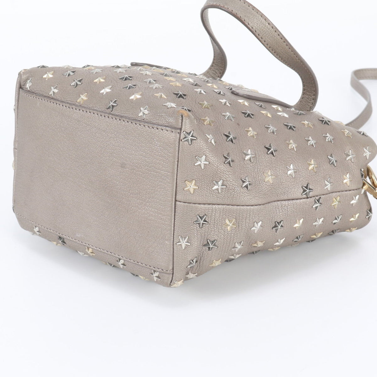 Jimmy Choo Brown Leather Handbag Shoulder Bag (Pre-Owned)